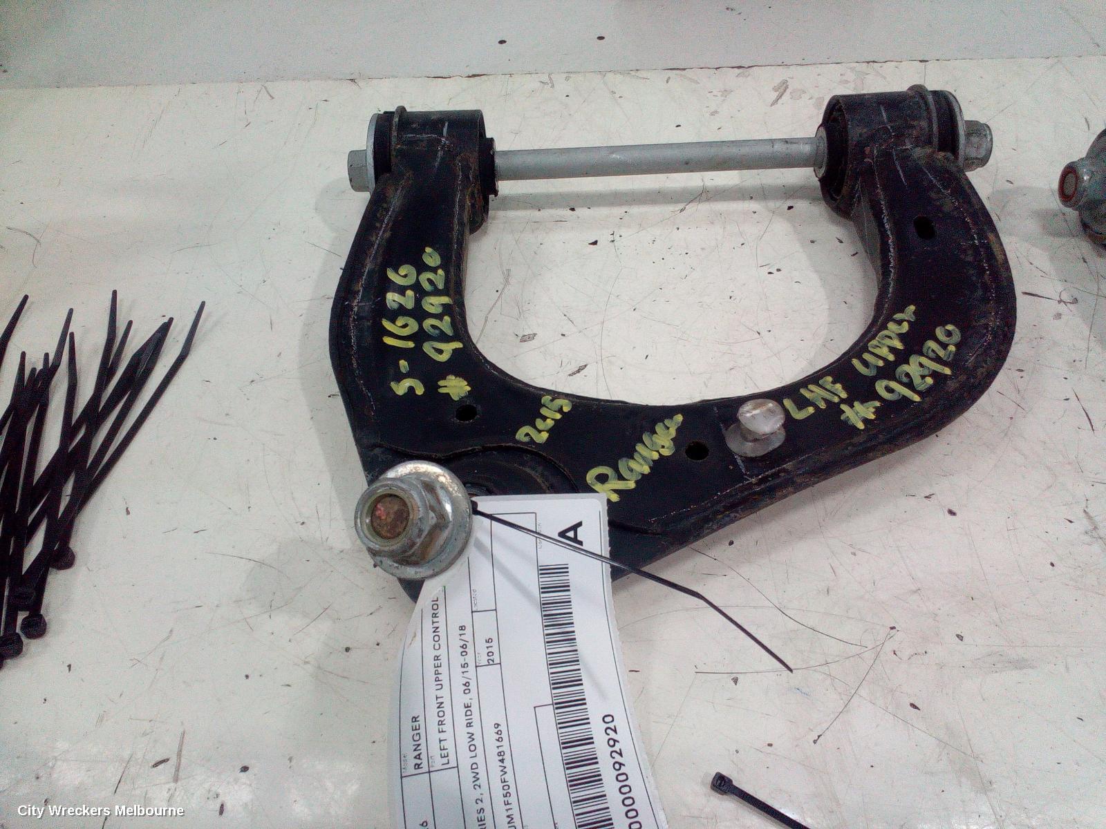 FORD RANGER LEFT FRONT UPPER CONTROL ARM, PX SERIES 2, 2WD HI-RIDE/4WD, 06/2015 - 06/2018 - Image 1