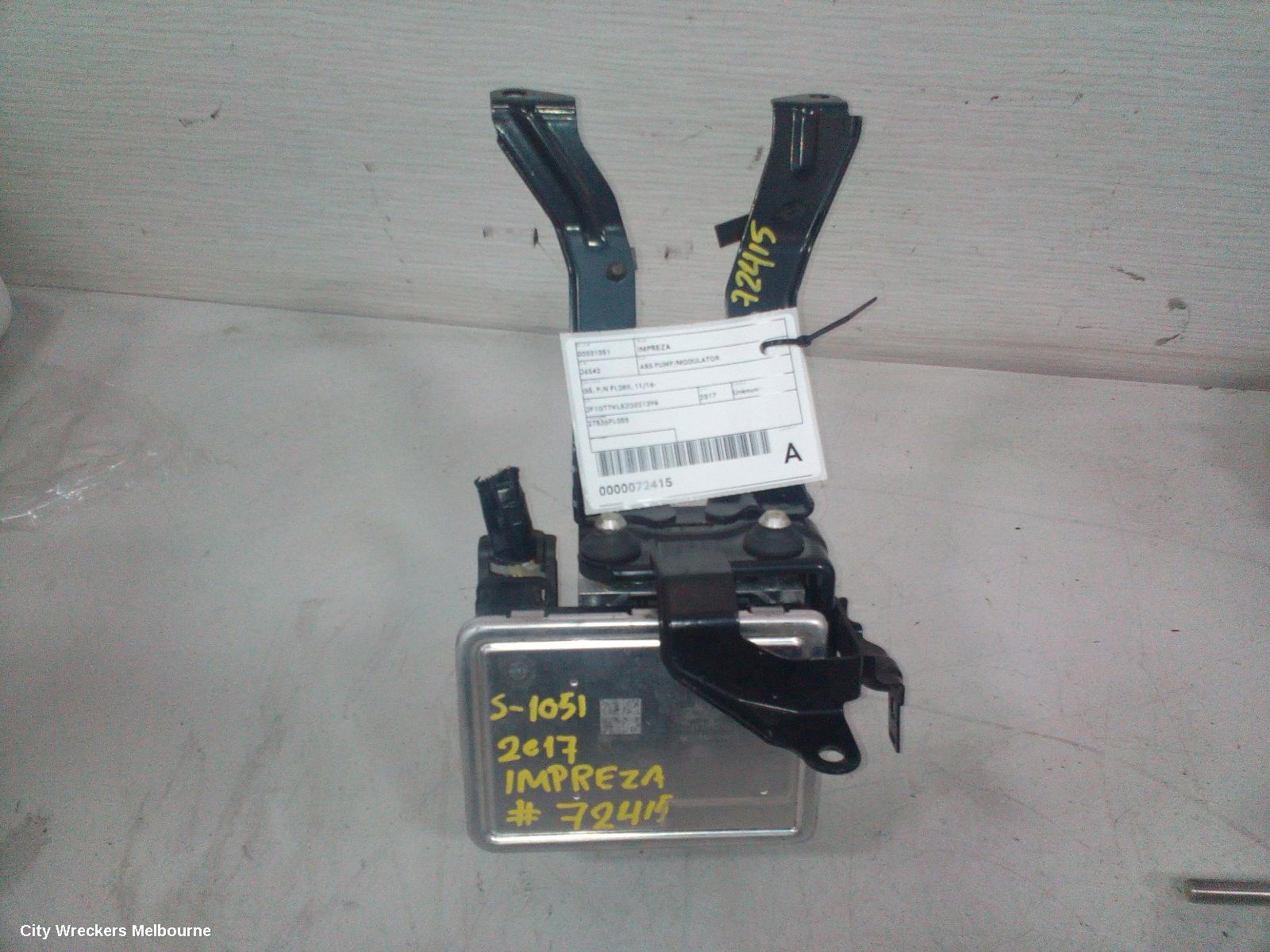 SUBARU IMPREZA ABS PUMP/MODULATOR, G5, P/N FL080, 11/2016 ONWARDS - Image 2