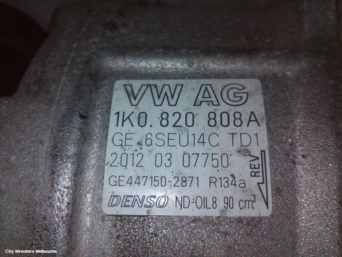 AUDI A3 A/C COMPRESSOR, 8P, PETROL, DENSO BRAND (7SEU17C), 06/2004 - 04/2013 - Image 1