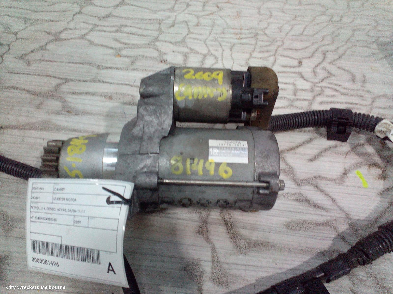TOYOTA CAMRY STARTER, PETROL, 2.4, DENSO, ACV40, 06/2006 - 11/2011 - Image 2