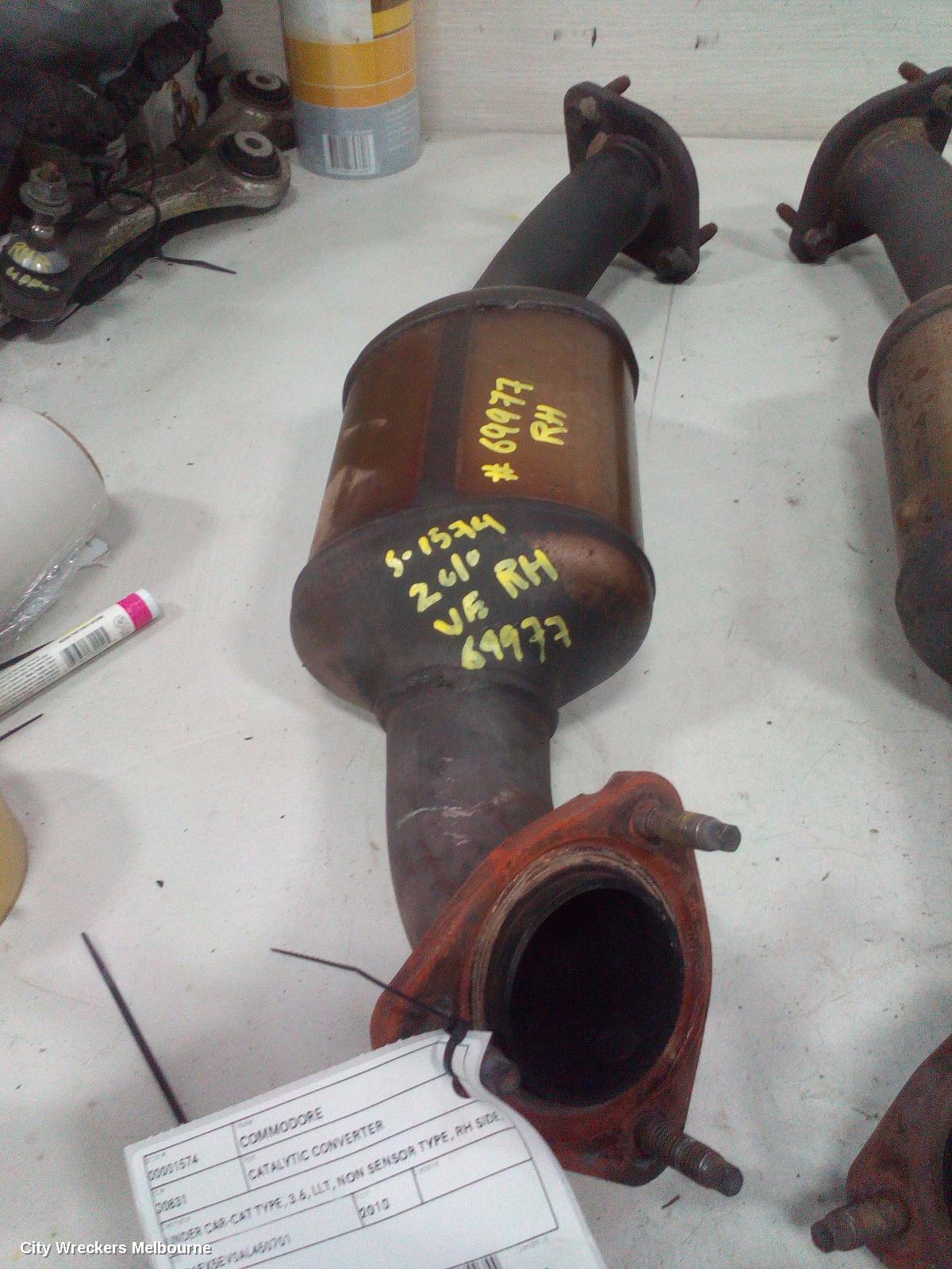 HOLDEN COMMODORE CATALYTIC CONVERTER, UNDER CAR-CAT TYPE, 3.6, LLT, NON SENSOR TYPE, RH SIDE, VE, 08/2009 - 04/2013 - Image 1