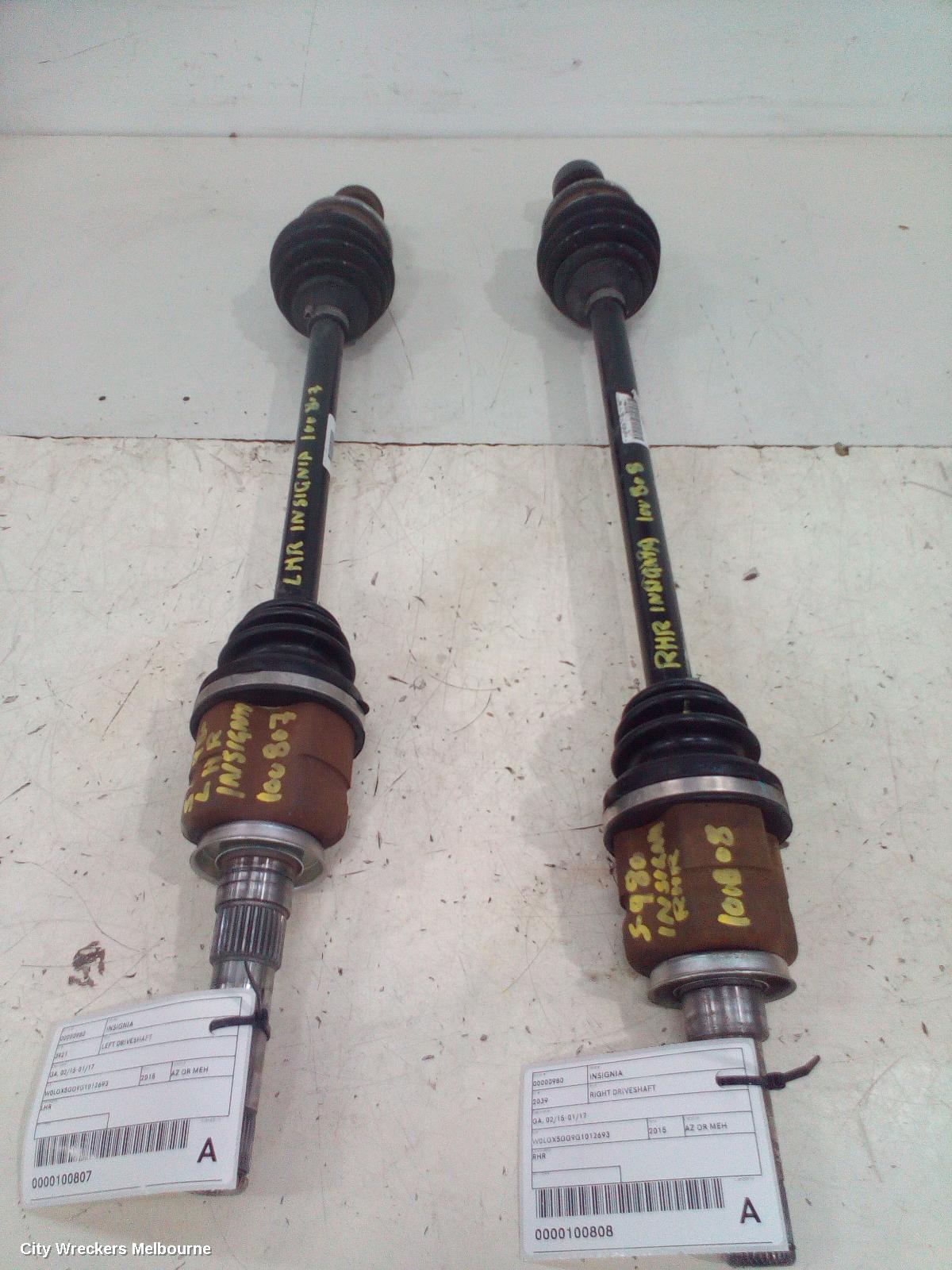 HOLDEN INSIGNIA RIGHT DRIVESHAFT, GA, 02/2015 - 01/2017 - Image 3