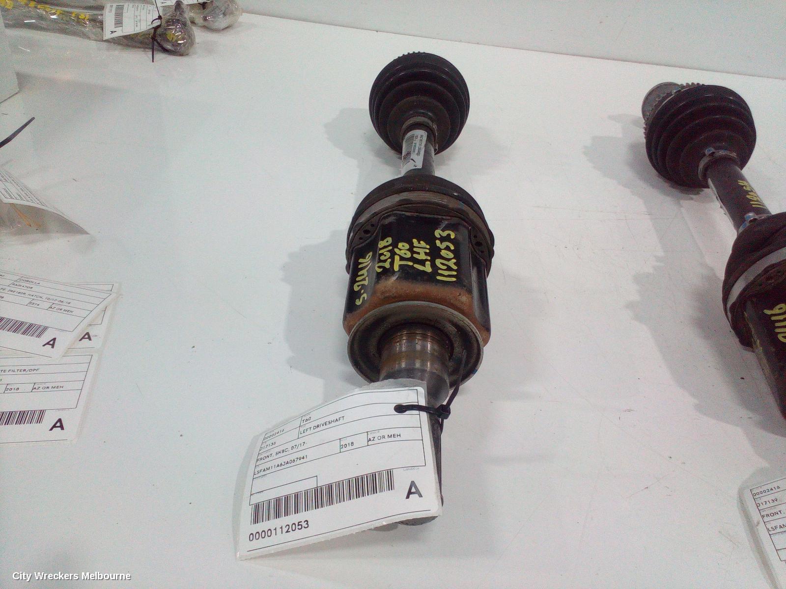 LDV T60 LEFT DRIVESHAFT, FRONT, AUTO, DIESEL, 2.8, TURBO, SK8C, 07/2017 - 07/2021 - Image 3