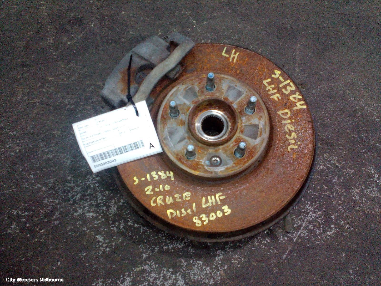 HOLDEN CRUZE LEFT FRONT HUB ASSEMBLY, JG-JH, 2.0, DIESEL, 115PCD, 03/2009 - 01/2017 - Image 1