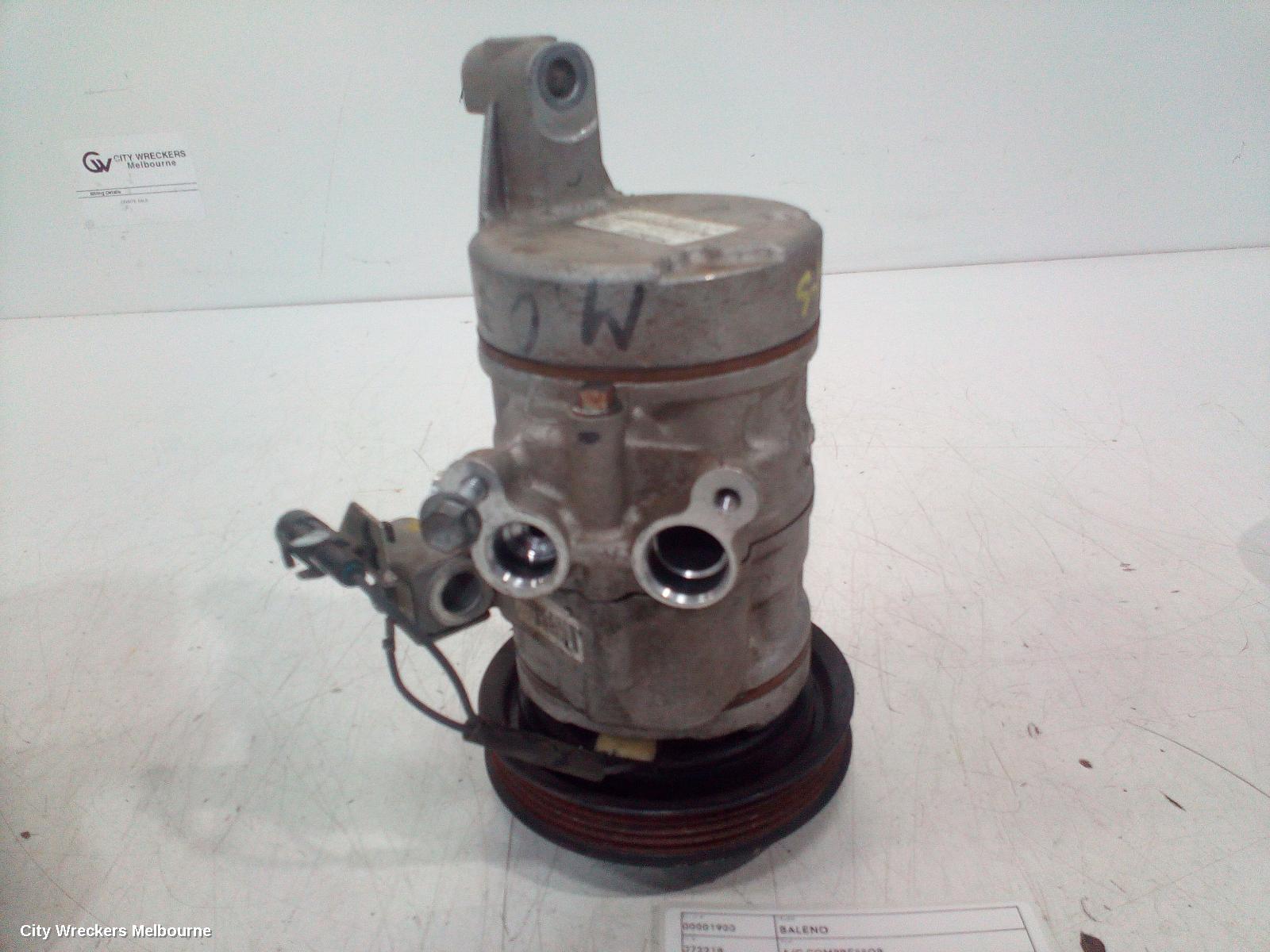 SUZUKI BALENO A/C COMPRESSOR, EW, 1.4, PETROL, K14B, 04/2016 - 12/2022 - Image 2