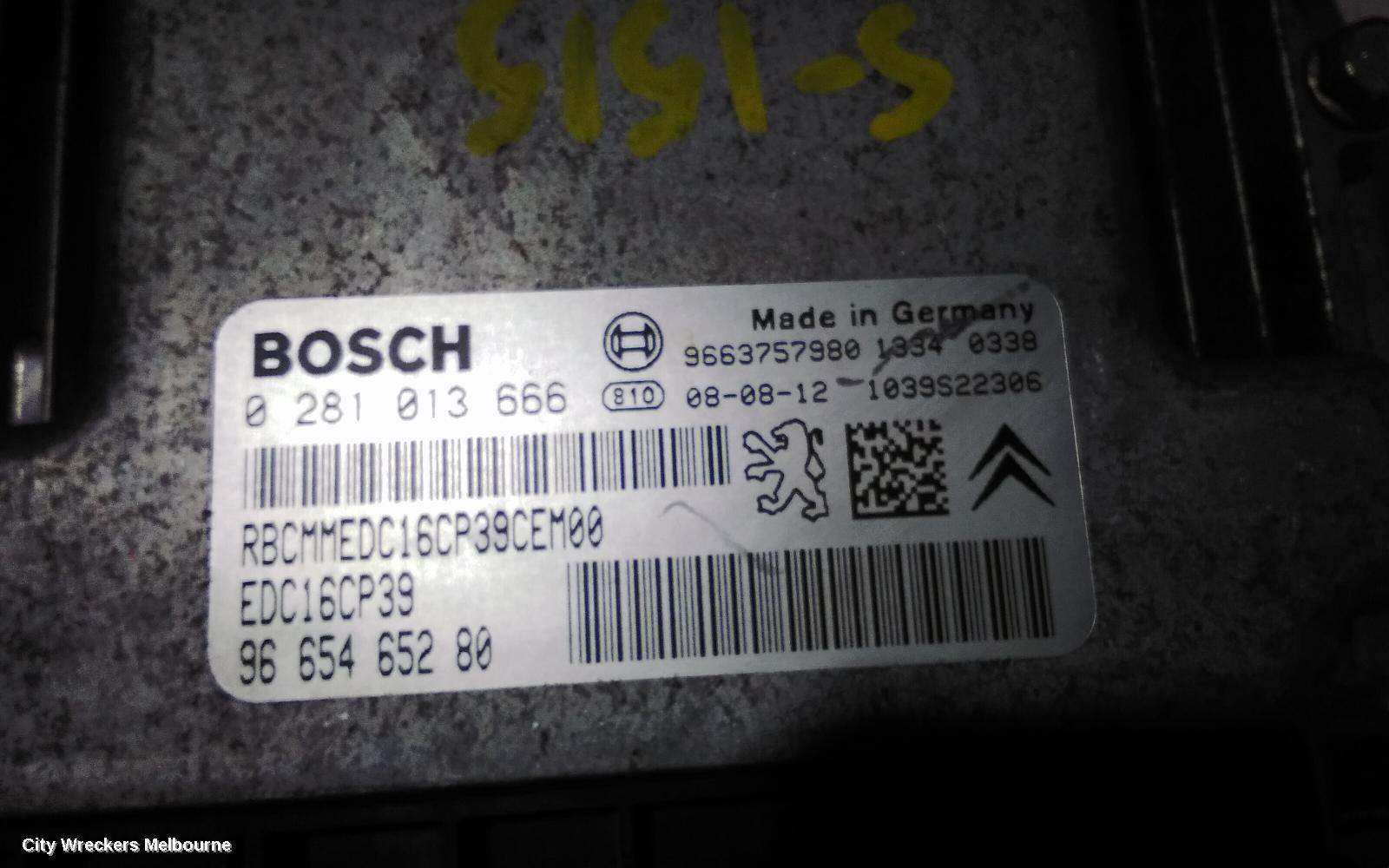 PEUGEOT 4007 ECU, ENGINE ECU, 2.2, DIESEL, 4HN, ECU ONLY, GS, 11/2009 - 08/2013 - Image 2