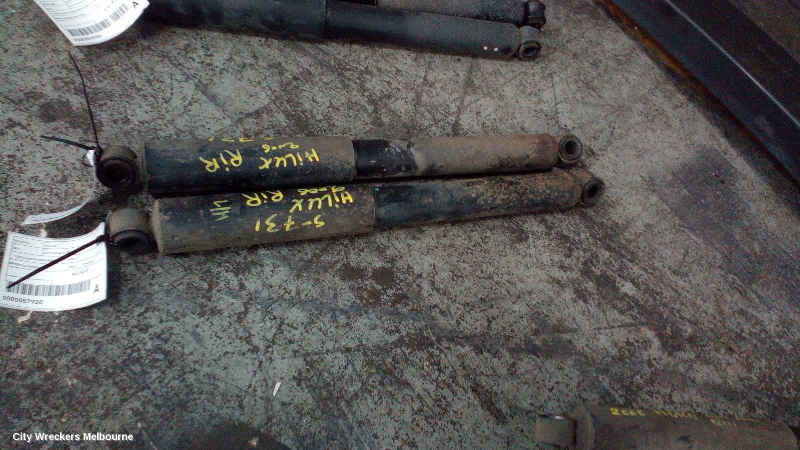 TOYOTA HILUX LEFT REAR STRUT, ***USE SHOCK ABSORBER PART TYPE*** - Image 1