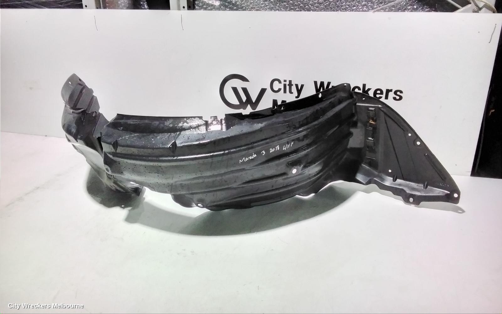 MAZDA 3 LEFT GUARD LINER, BM-BN, FRONT, HATCH, 11/2013 - 02/2019 - Image 3
