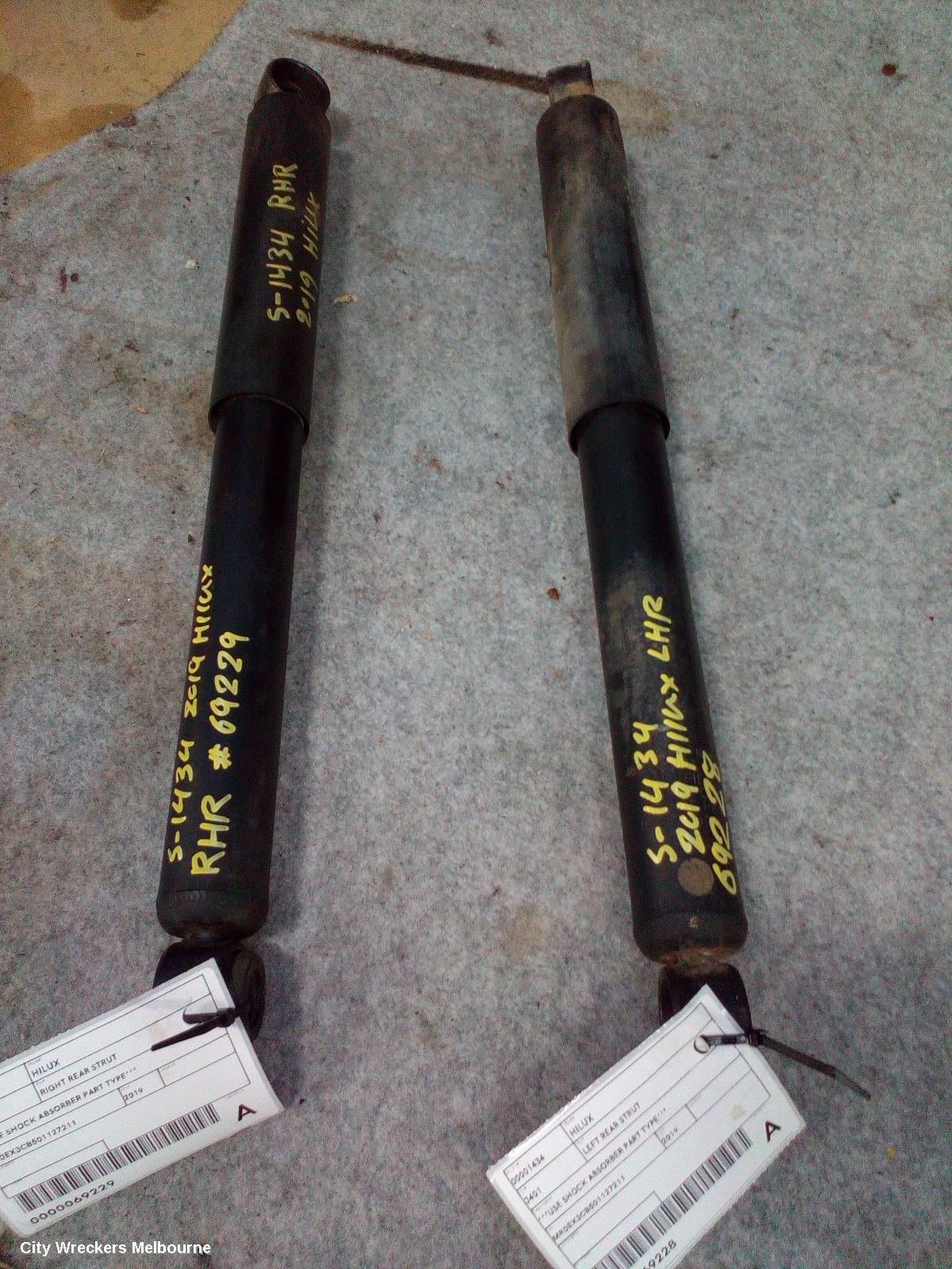 TOYOTA HILUX SHOCK ABSORBER, 2WD, REAR (LH SIDE), HIGH RIDE, 09/2015 ONWARDS - Image 2