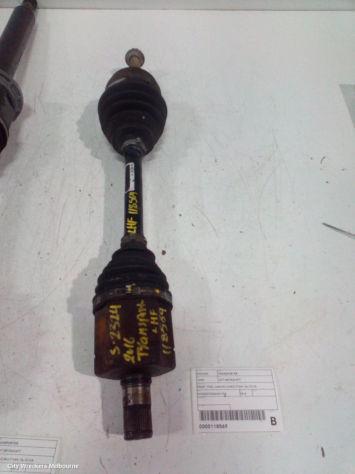 VOLKSWAGEN TRANSPORTER LEFT DRIVESHAFT, FRONT, FWD, CARAVELLE/MULTIVAN, T6, 07/2015 ONWARDS - Image 2