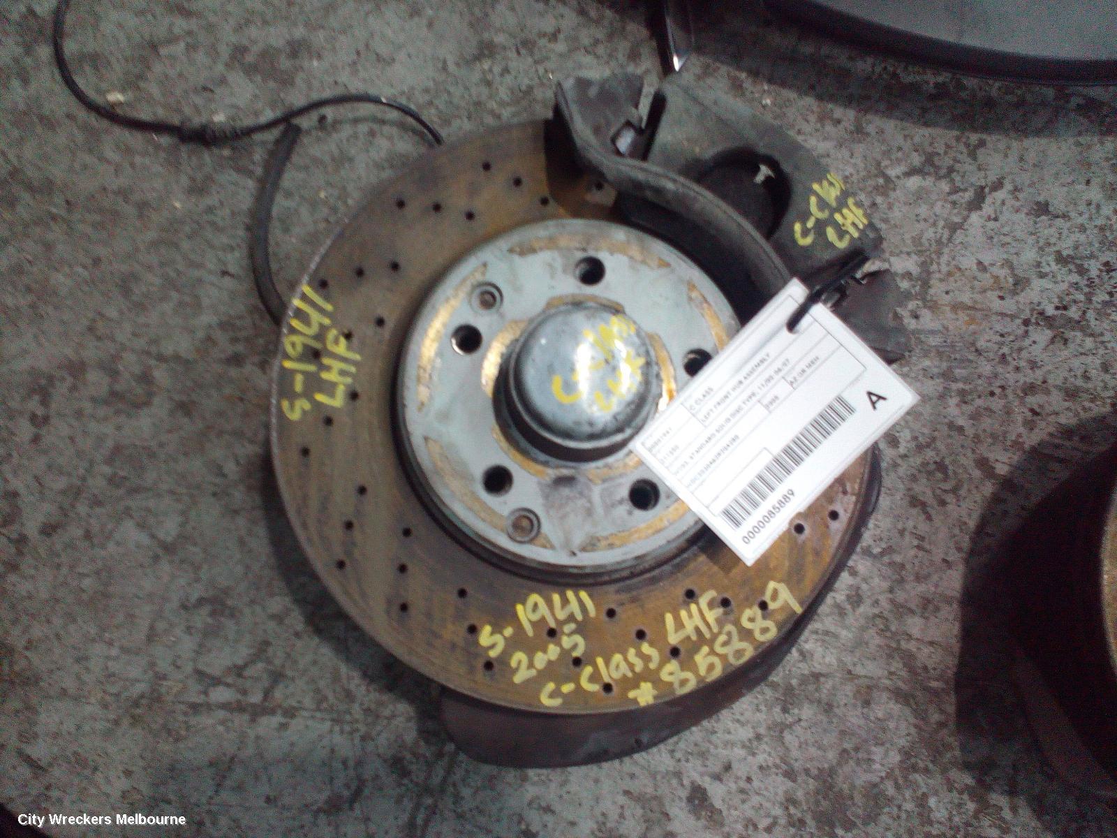 MERCEDES C CLASS LEFT FRONT HUB ASSEMBLY, W203, STANDARD SOLID DISC TYPE, 11/2000 - 06/2007 - Image 1