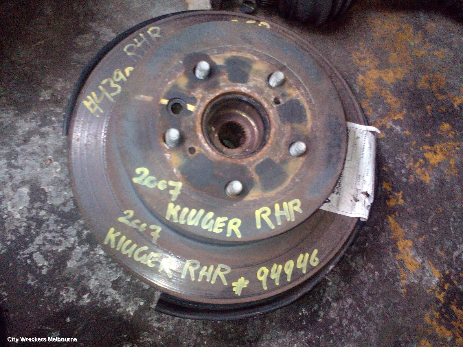 TOYOTA KLUGER RIGHT REAR HUB ASSEMBLY, GSU40-GSU45, 4WD, 05/2007 - 02/2014 - Image 2