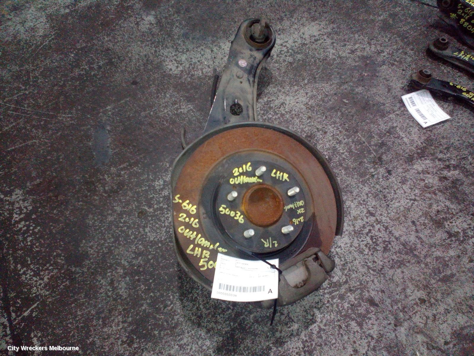 MITSUBISHI OUTLANDER LEFT REAR HUB ASSEMBLY, ZJ-ZL, FWD, 10/2012 ONWARDS - Image 1