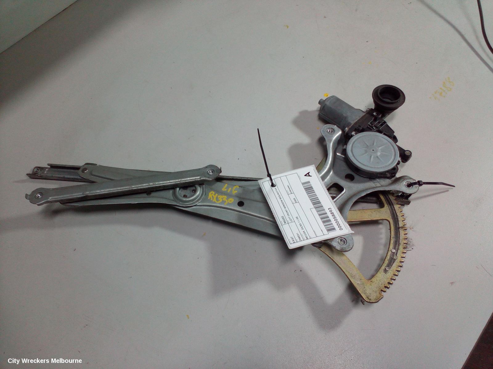 LEXUS RX SERIES LEFT FRONT WINDOW REG/MOTOR, MCU3#, 04/2003 - 11/2005 - Image 1