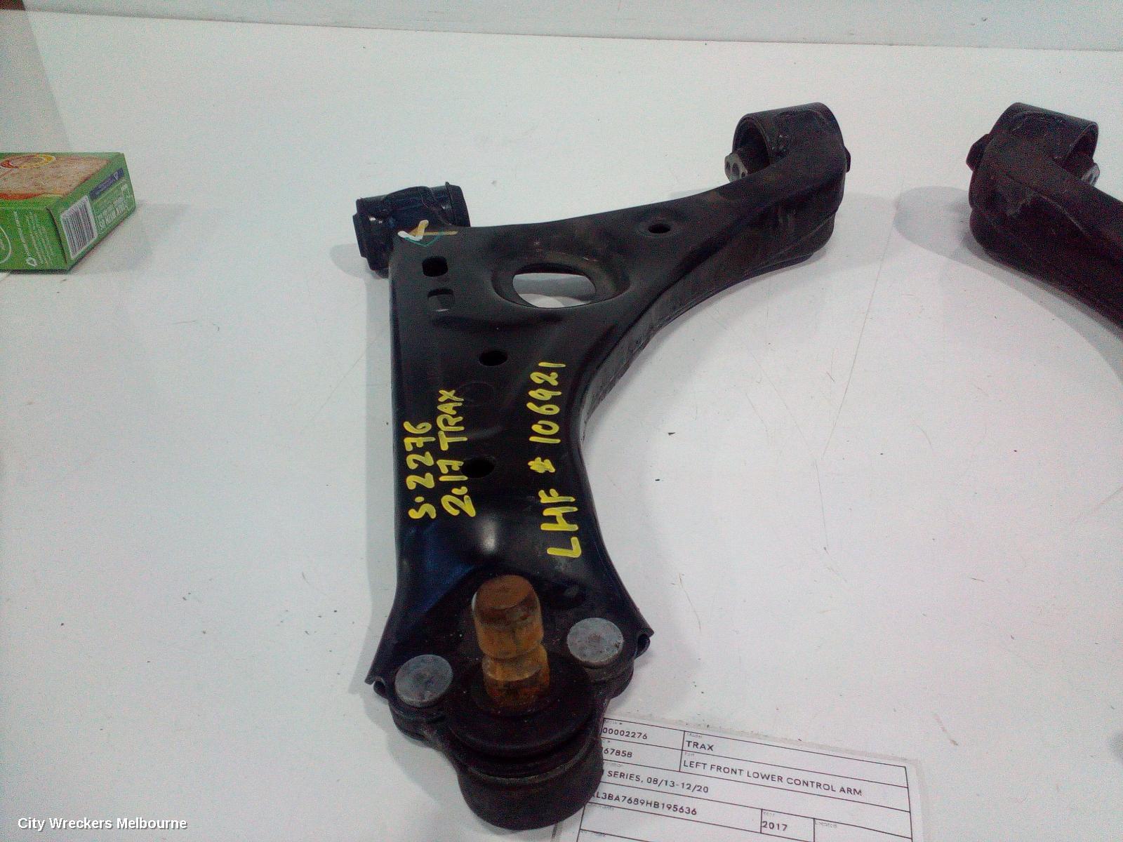 HOLDEN TRAX LEFT FRONT LOWER CONTROL ARM, TJ SERIES, 08/2013 - 12/2020 - Image 1