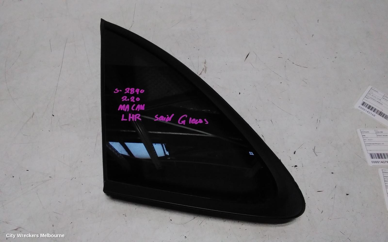 PORSCHE MACAN LEFT REAR SIDE GLASS, 95B, 06/2014 - 12/2025 - Image 3