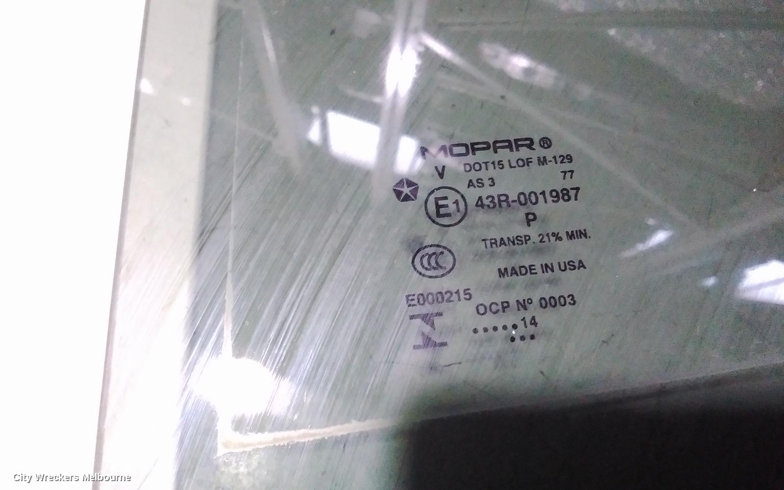 JEEP CHEROKEE LEFT REAR DOOR WINDOW, KL, TINTED TYPE, 02/2014 - 11/2022 - Image 3