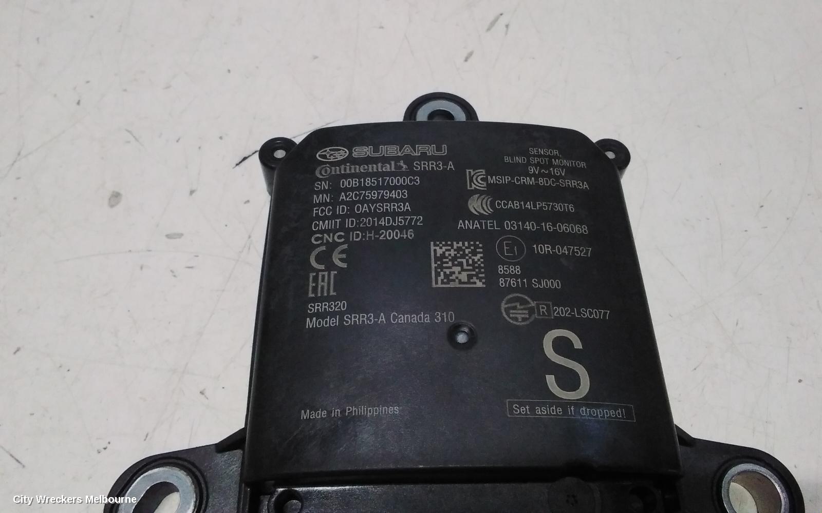 SUBARU XV, G5X, 03/2017 - 06/2023, LHR BLIND SPOT MODULE: 119824 - Image 2