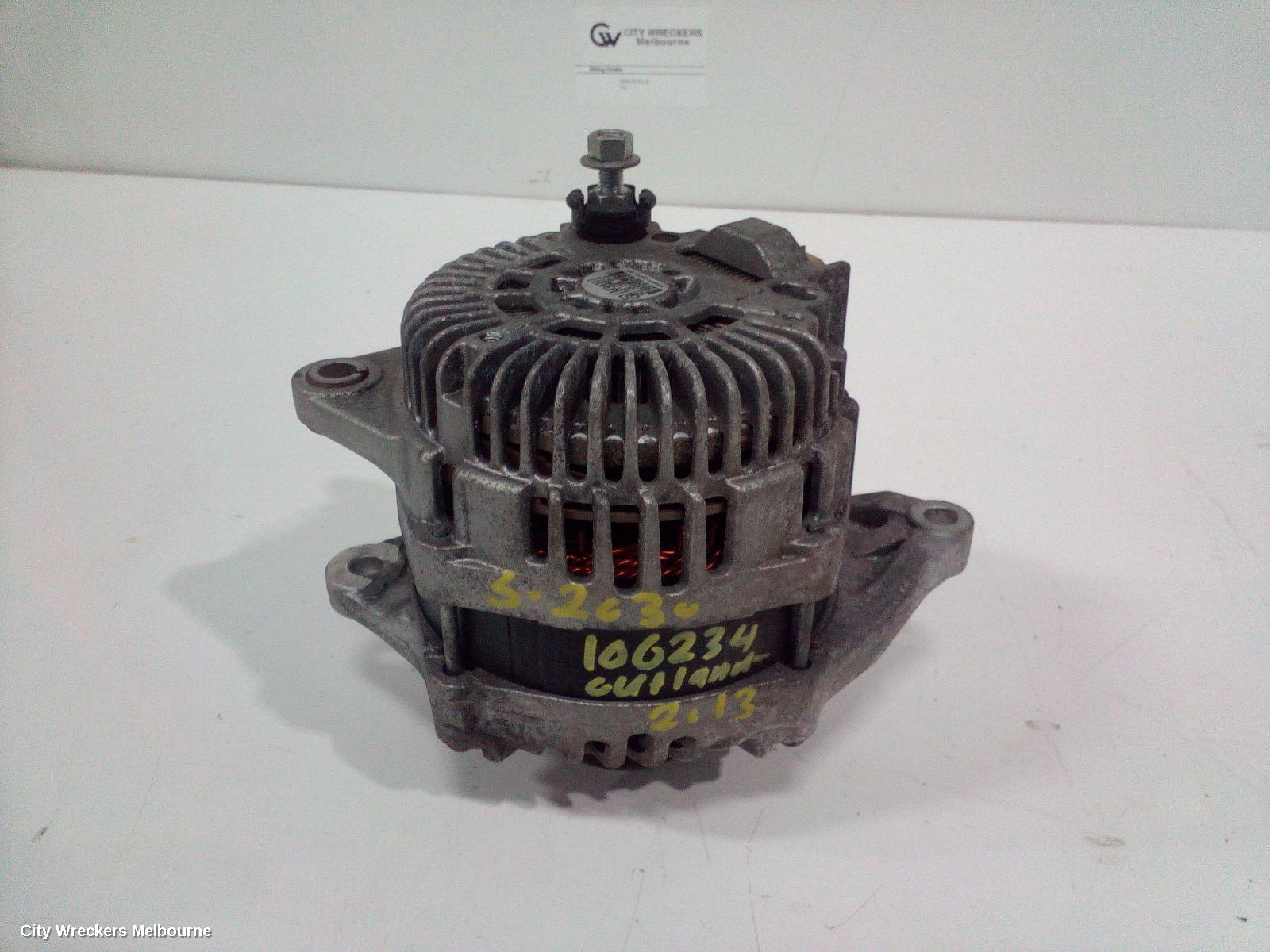 MITSUBISHI OUTLANDER ALTERNATOR, PETROL, 2.0/2.4, 130AMP, ZJ-ZL, 10/2012 - 08/2019 - Image 1