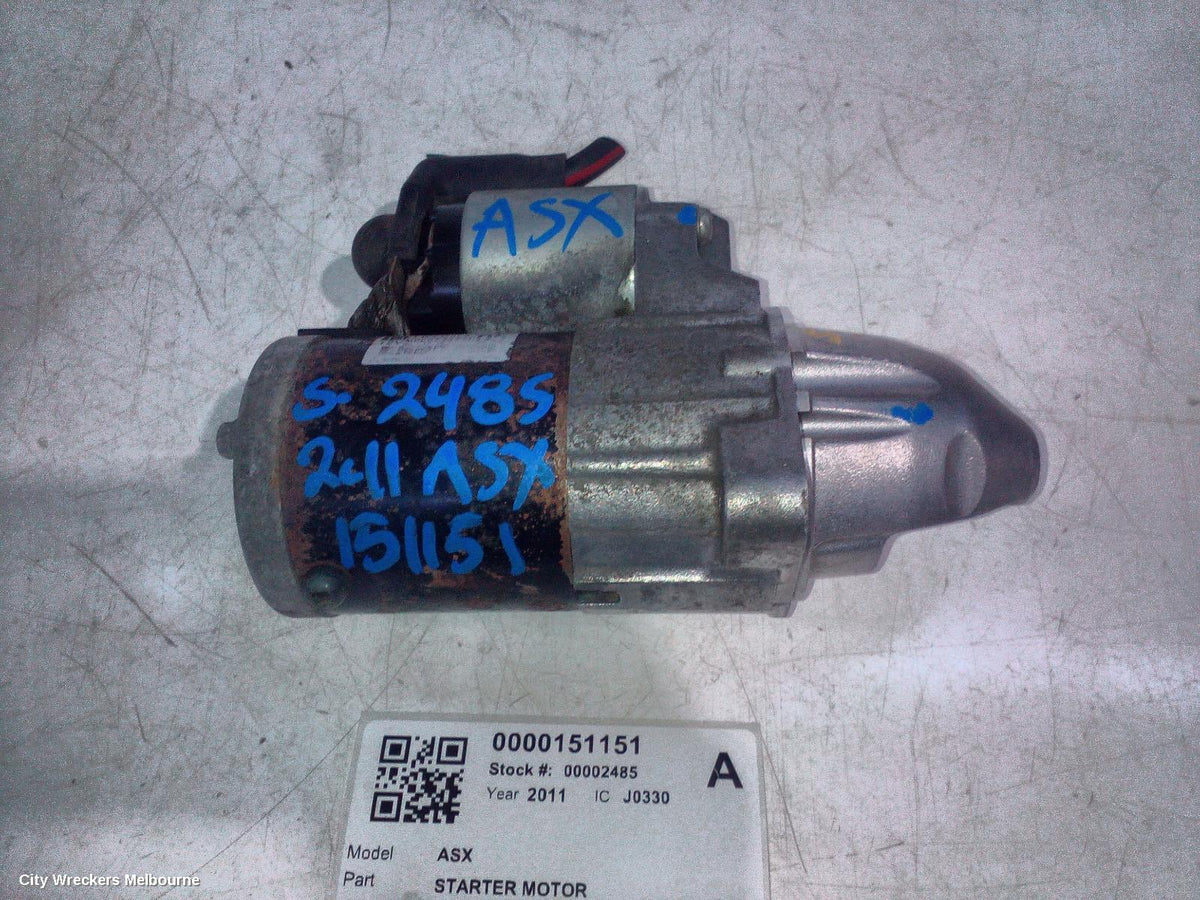 MITSUBISHI ASX STARTER, PETROL, 2.0/2.4, 1.3KW MITSUBISHI M000T38771, XA-XD, 05/2010 ONWARDS - Image 1