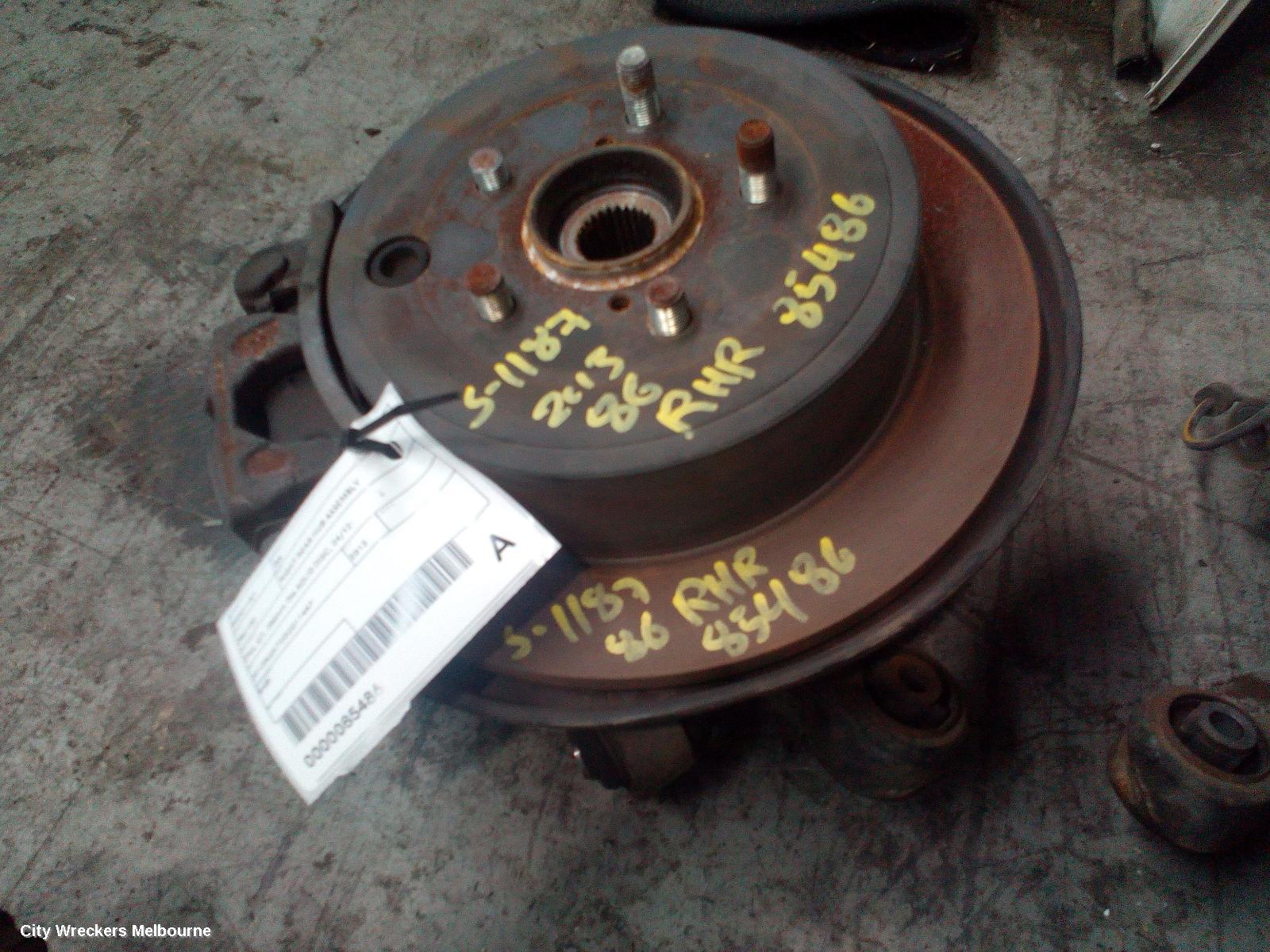 TOYOTA 86 RIGHT REAR HUB ASSEMBLY, ZN6, GT, 286MM DIA SOLID DISC, 04/2012 ONWARDS - Image 1