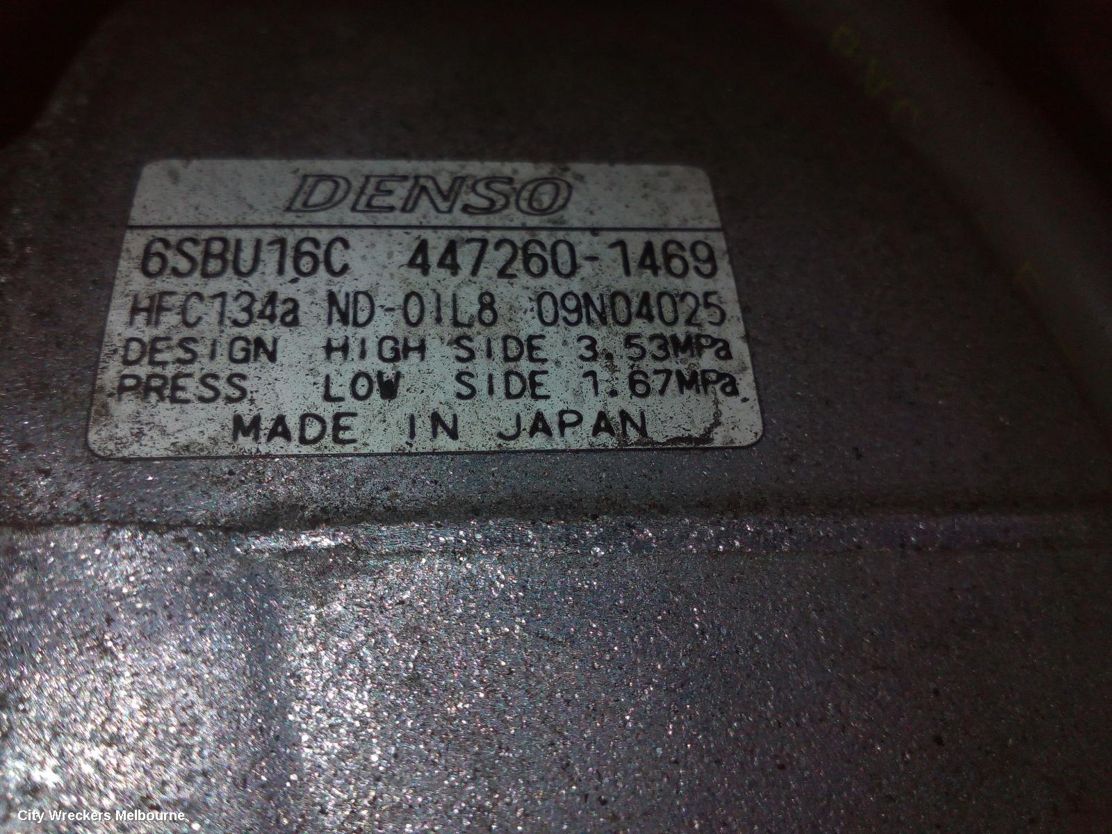 LEXUS IS250/IS250C A/C COMPRESSOR, IS250/IS250C, GSE20R, 2.5, 4GR, 11/2005 - 12/2014 - Image 3