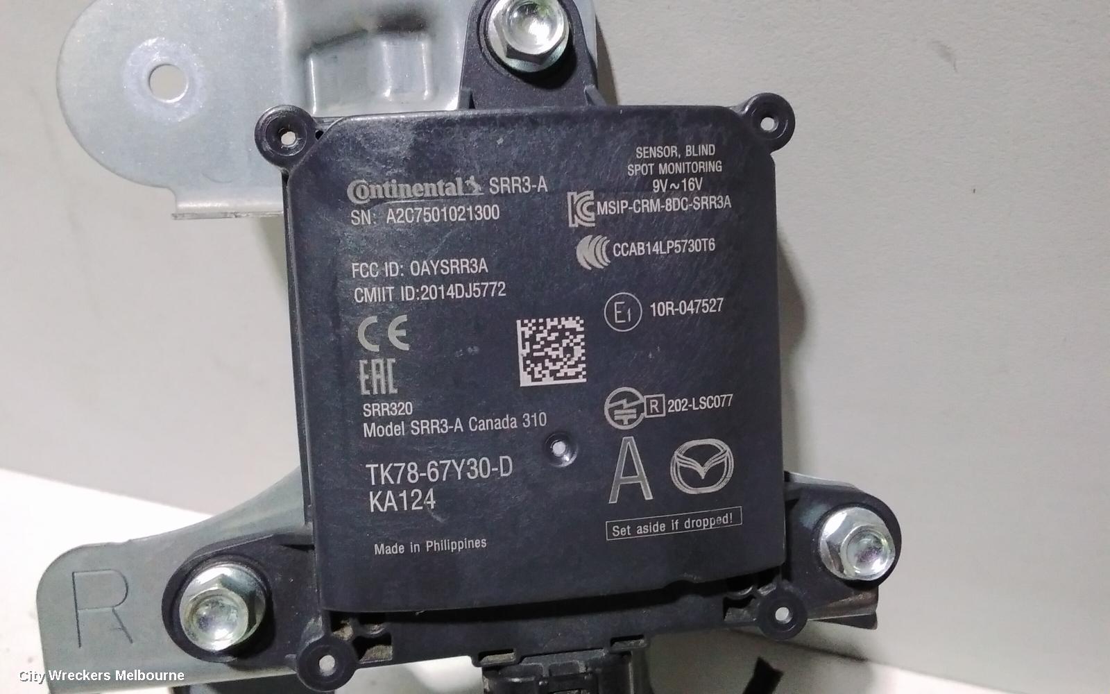 MAZDA CX9 ECU, BLIND SPOT MONITOR CONTROL MODULE (RH REAR), TC, 07/2016 ONWARDS - Image 2