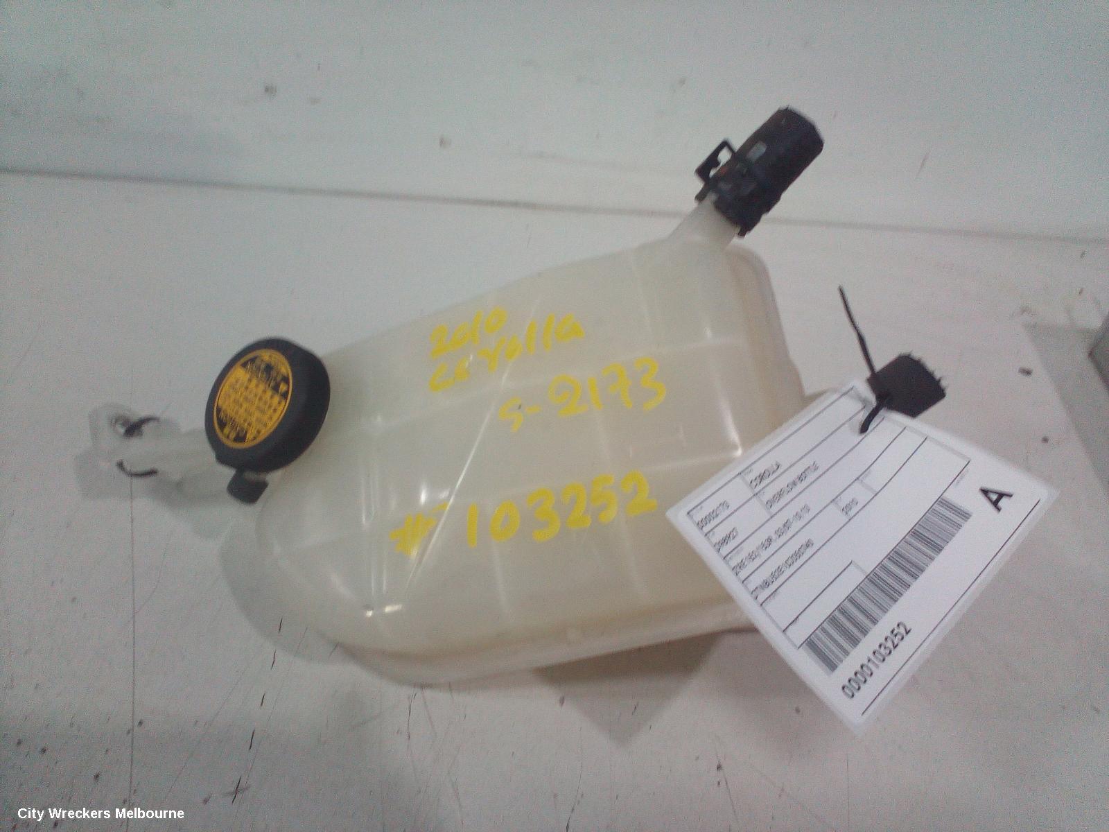 TOYOTA COROLLA OVERFLOW BOTTLE, ZRE152/20153R, 03/2007 - 10/2013 - Image 1