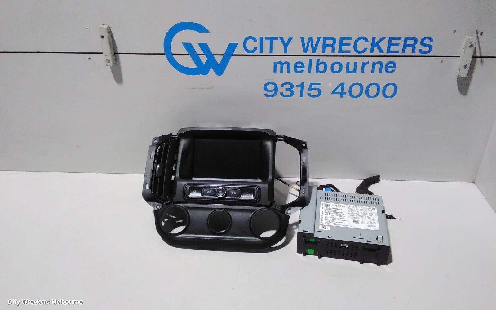 HOLDEN COLORADO RADIO/CD/DVD/SAT/TV, 7 INCH TOUCHSCREEN, NON SAT NAV (SINGLE KNOB ON FACE), RG/RG7, 07/2016 - 12/2020 - Image 1