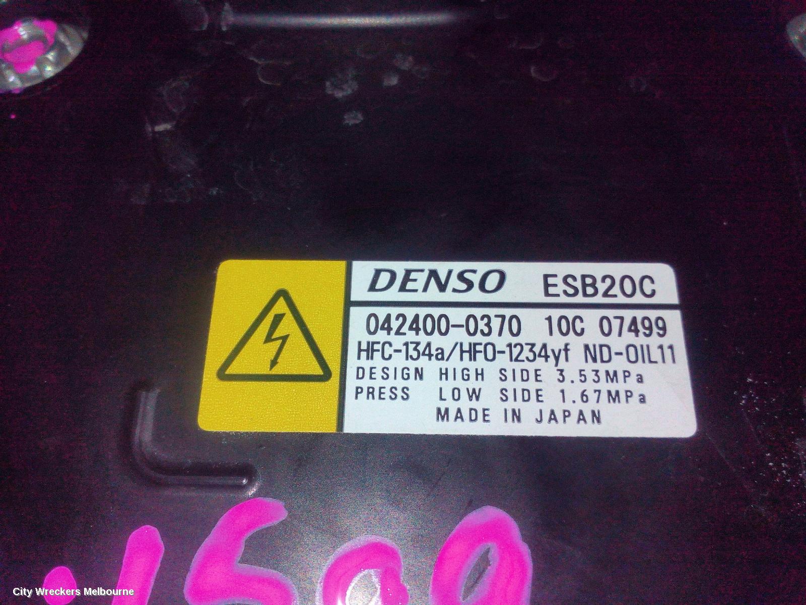 TOYOTA COROLLA A/C COMPRESSOR, E210, PETROL, 1.8, 2ZR-FXE, HYBRID/HEV, 07/2018 ONWARDS - Image 3