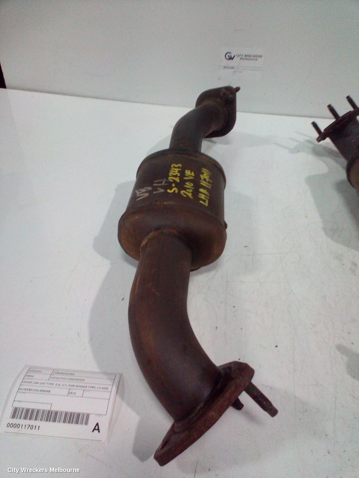 HOLDEN COMMODORE CATALYTIC CONVERTER, UNDER CAR-CAT TYPE, 3.6, LLT, NON SENSOR TYPE, LH SIDE, VE, 08/2009 - 04/2013 - Image 2