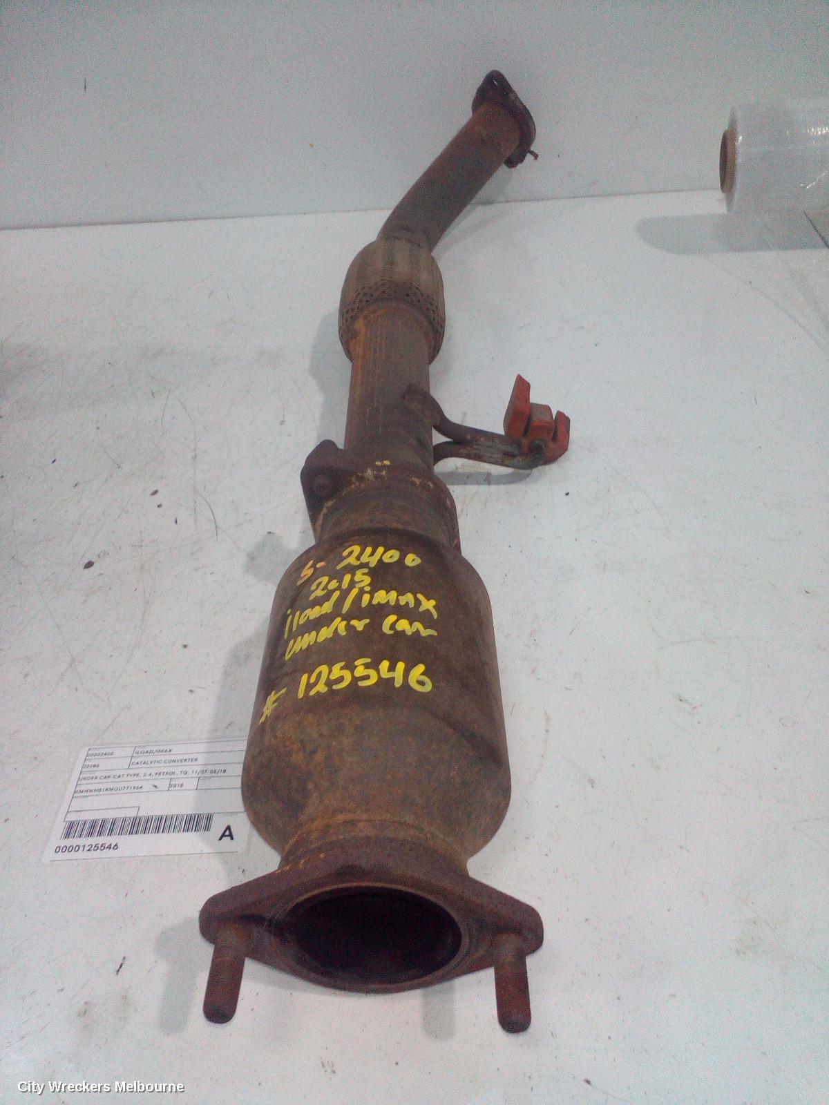 HYUNDAI ILOAD/IMAX CATALYTIC CONVERTER, UNDER CAR-CAT TYPE, 2.4, PETROL, TQ, 11/2007 - 05/2018 - Image 1