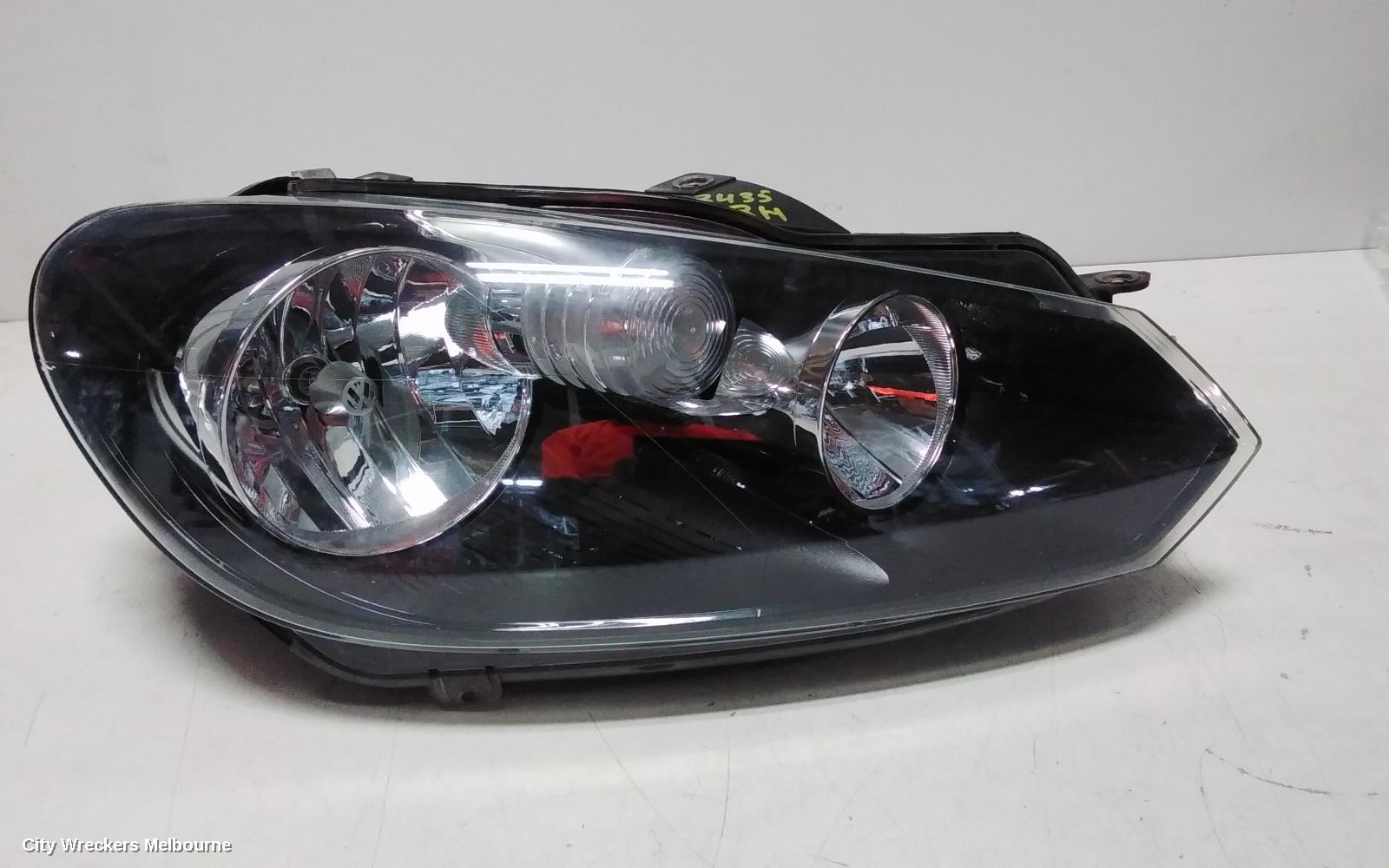 VOLKSWAGEN GOLF RIGHT HEADLAMP, GEN 6, CABRIO, HALOGEN TYPE, 07/2011 - 01/2016 - Image 1
