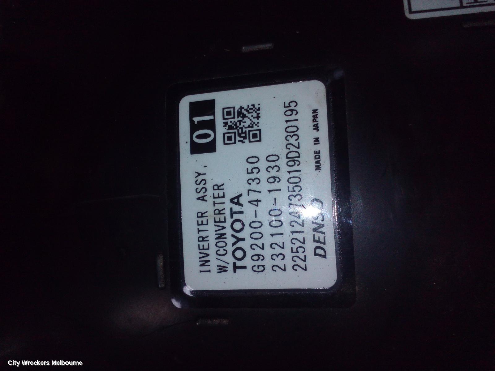 TOYOTA COROLLA INVERTER, HYBRID INVERTER, ZWE211R, 07/2018 ONWARDS - Image 1
