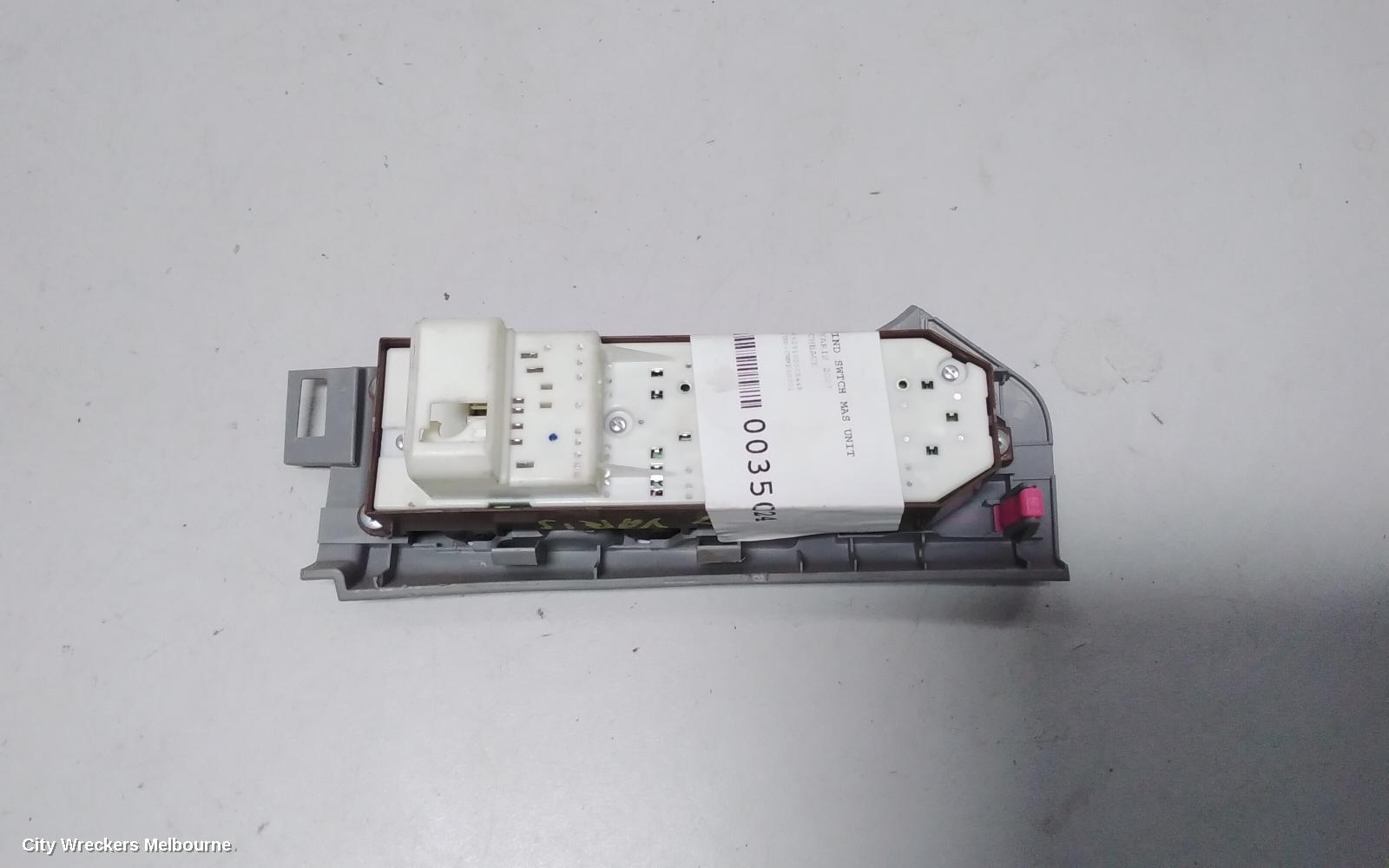 TOYOTA YARIS PWR DR WIND SWITCH, RH FRONT (MASTER SWITCH), 4 SWITCH TYPE, 5DR HATCH/SEDAN, NCP9#, 10/2005 ONWARDS - Image 3