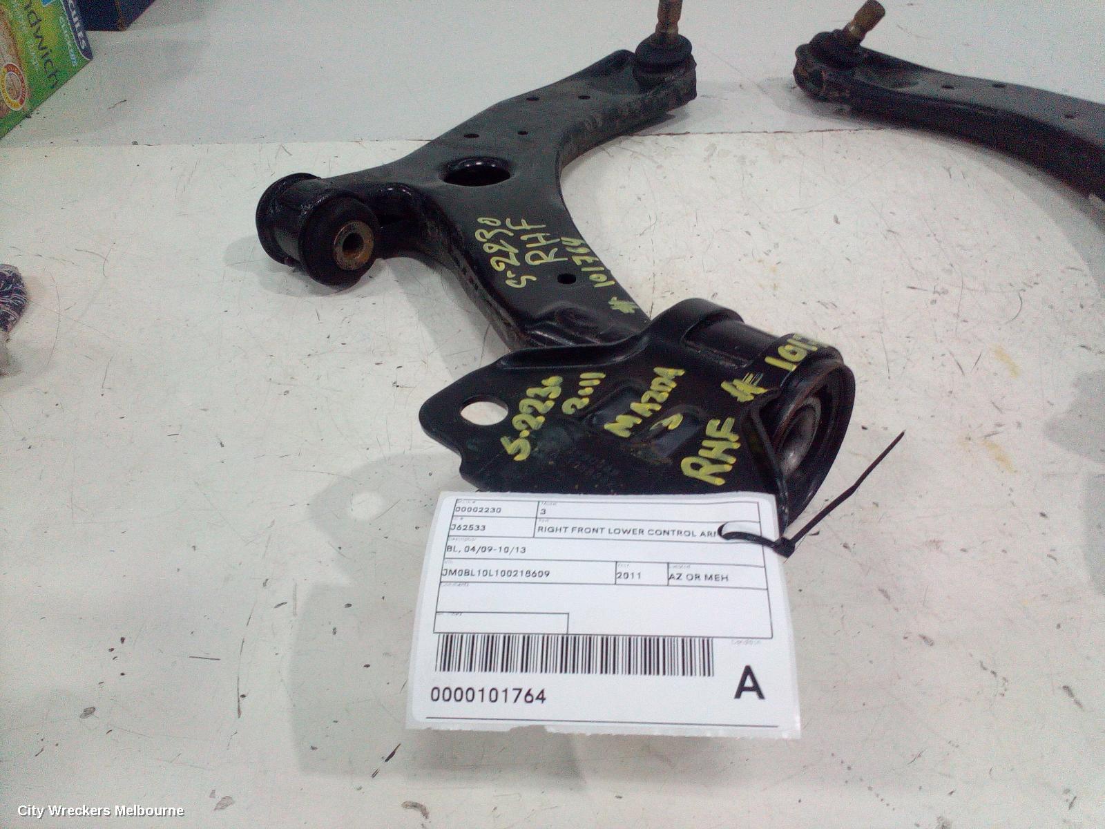 MAZDA 3 RIGHT FRONT LOWER CONTROL ARM, BL, 04/2009 - 10/2013 - Image 2