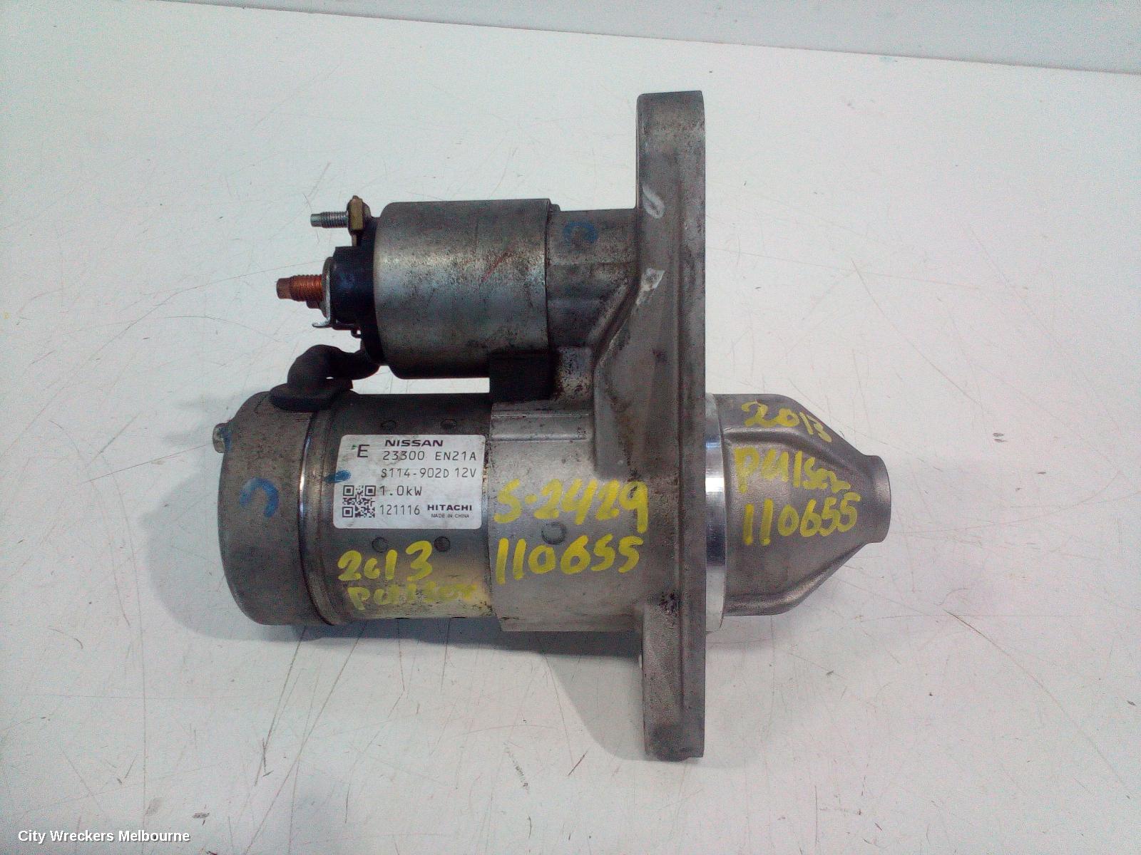 NISSAN PULSAR STARTER, PETROL, 1.8, MRA8DE, B17/C12, 12/2012 - 12/2017 - Image 1