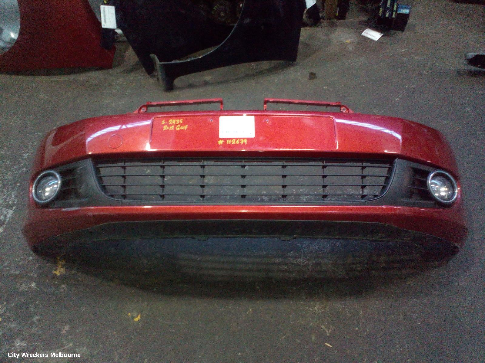 VOLKSWAGEN GOLF FRONT BUMPER, GEN 6, CABRIO, NON PARK SENSOR, NON H/LAMP WASHER TYPE, 07/2011 - 01/2016 - Image 1