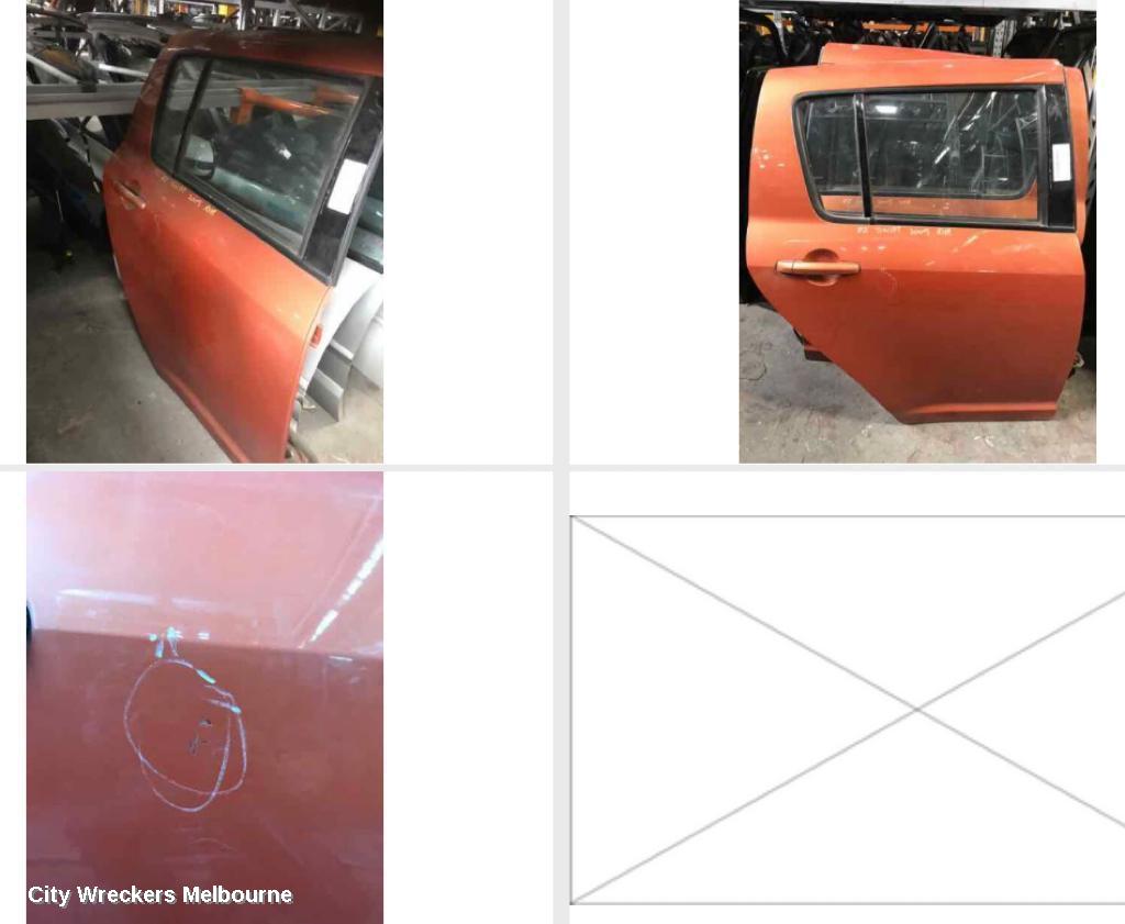 SUZUKI SWIFT RIGHT REAR DOOR, RS415/RS416, 09/2004 - 02/2011 - Image 1