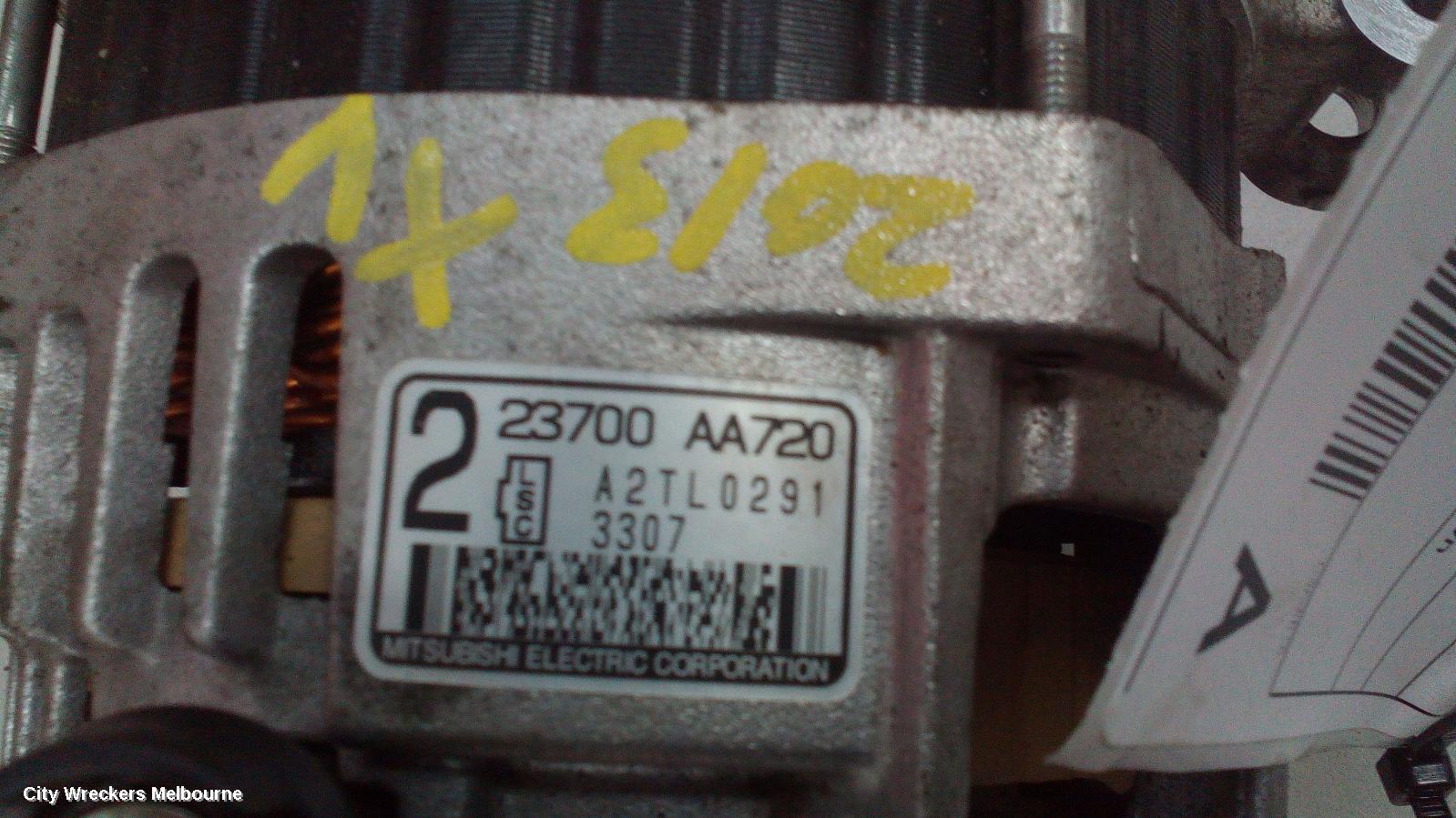 SUBARU XV ALTERNATOR, PETROL, 2.0, VVTL, G4X, 08/2011 - 04/2017 - Image 1
