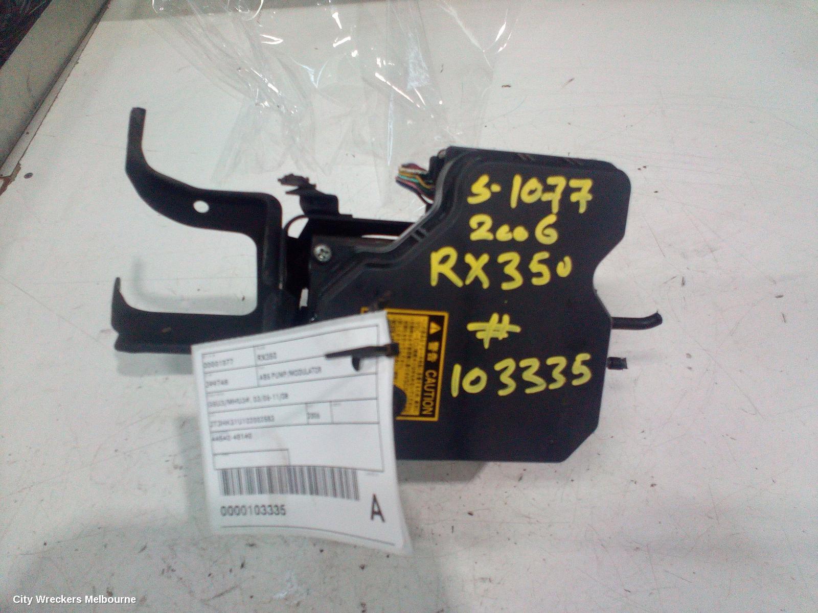 LEXUS RX SERIES ABS PUMP/MODULATOR, GSU3/MHU3#, 03/2006 - 11/2008 - Image 2