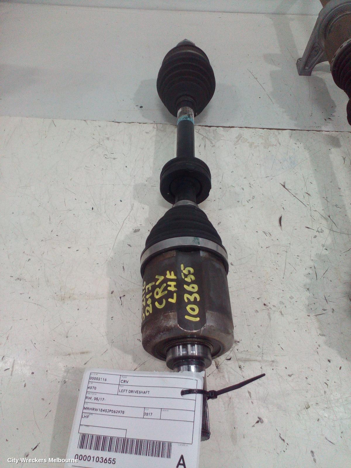 HONDA CRV LEFT DRIVESHAFT, RW, 05/2017 - 08/2023 - Image 2