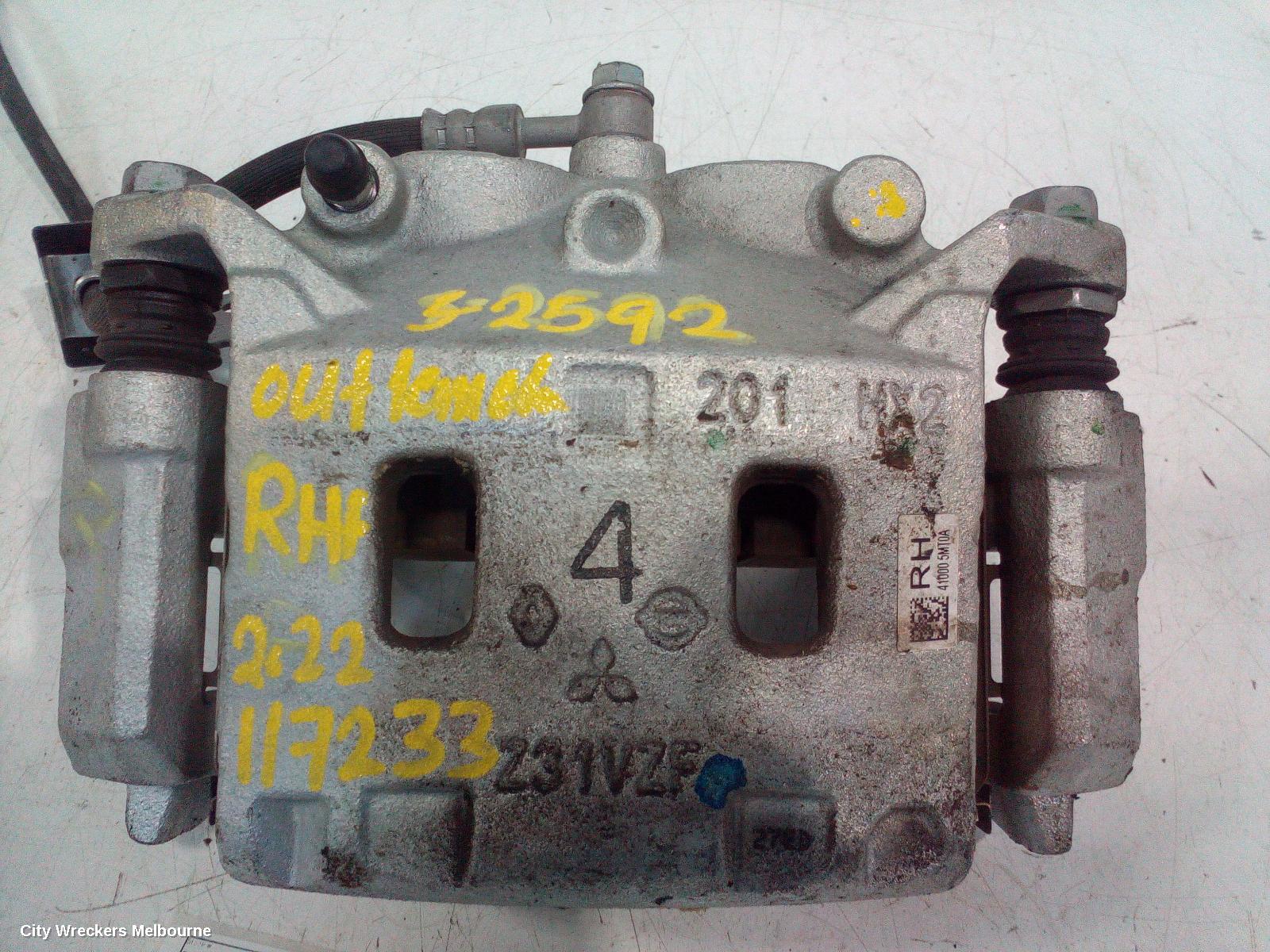 MITSUBISHI OUTLANDER CALIPER, RH FRONT, 4WD, ZM, 08/2021 ONWARDS - Image 2
