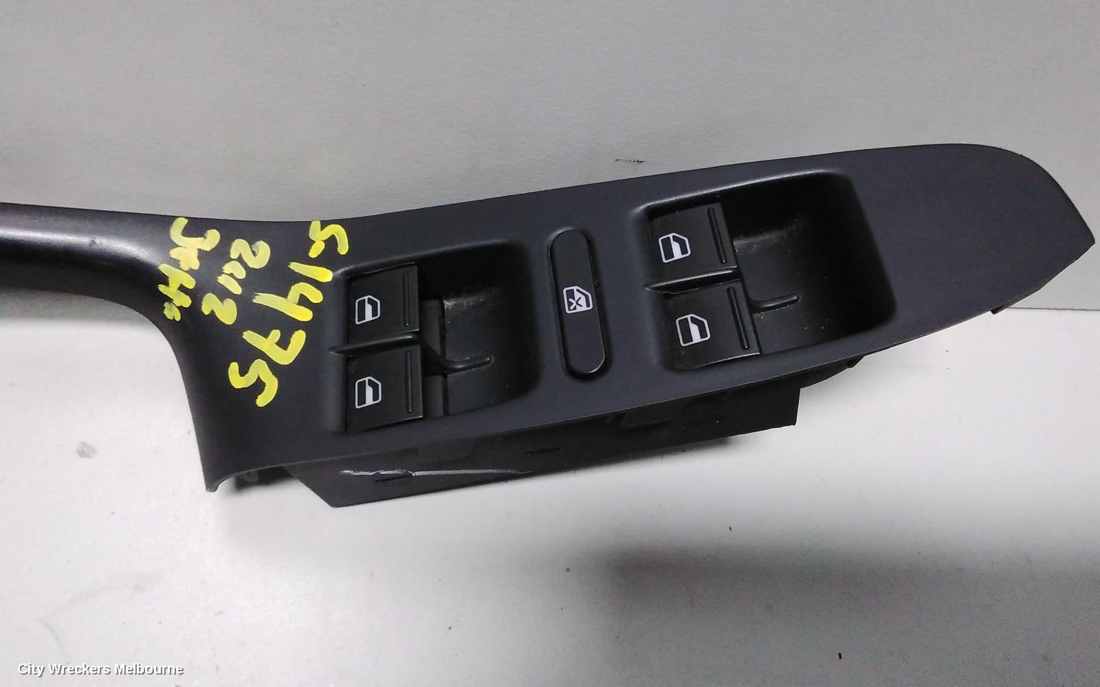 VOLKSWAGEN JETTA PWR DR WIND SWITCH, RH FRONT (MASTER SWITCH), 1B, 02/2011 - 12/2017 - Image 2
