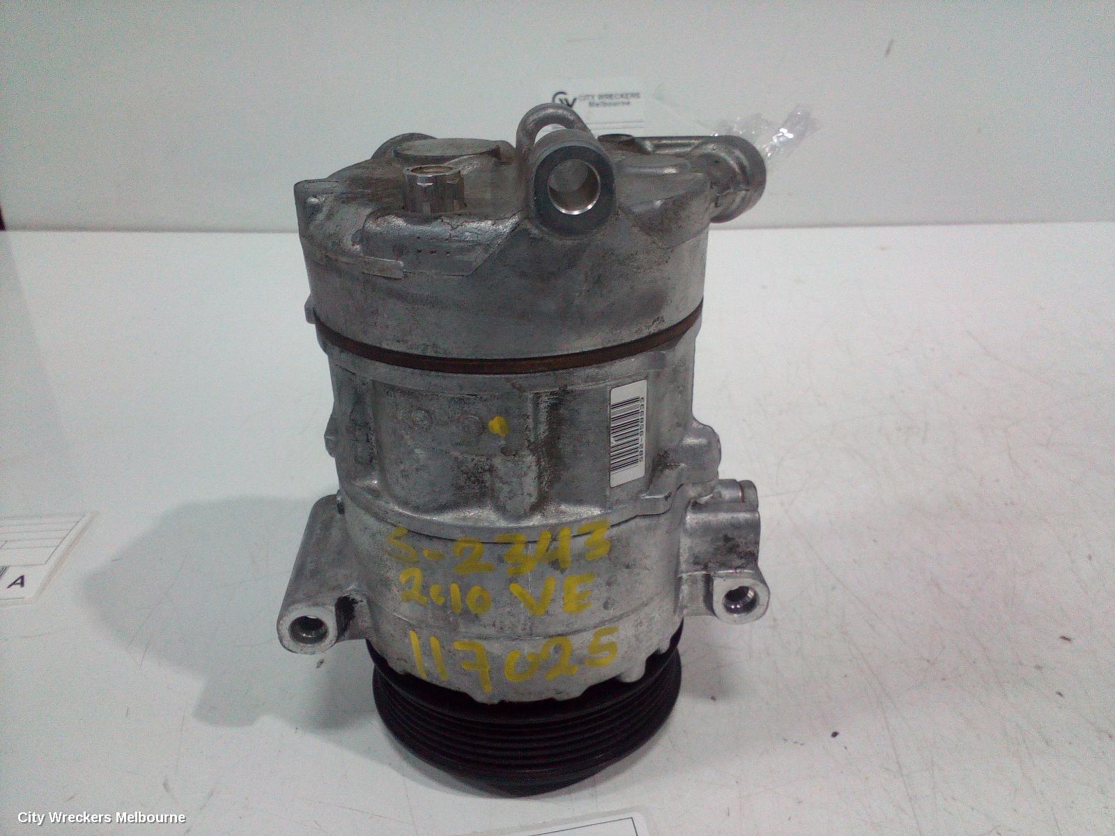 HOLDEN COMMODORE A/C COMPRESSOR, VE, 3.0/3.6, 6SBU16C, 2 PLUG TYPE, 09/2006 - 05/2013 - Image 1