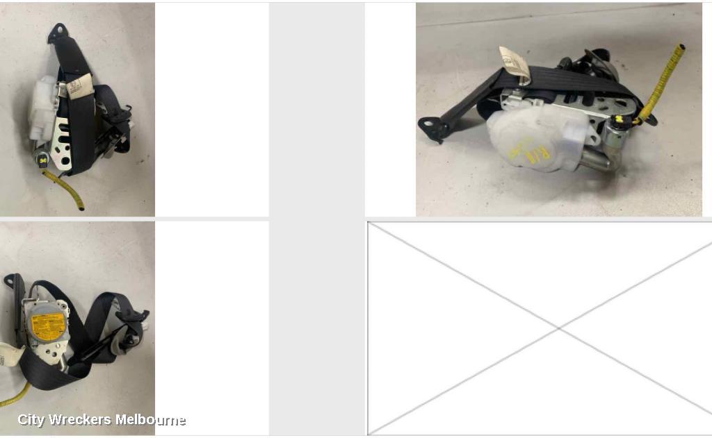 TOYOTA KLUGER SEATBELT/STALK, RH FRONT, SEAT BELT ONLY, BLACK, GSU40-GSU45, 05/2007 - 07/2010 - Image 1