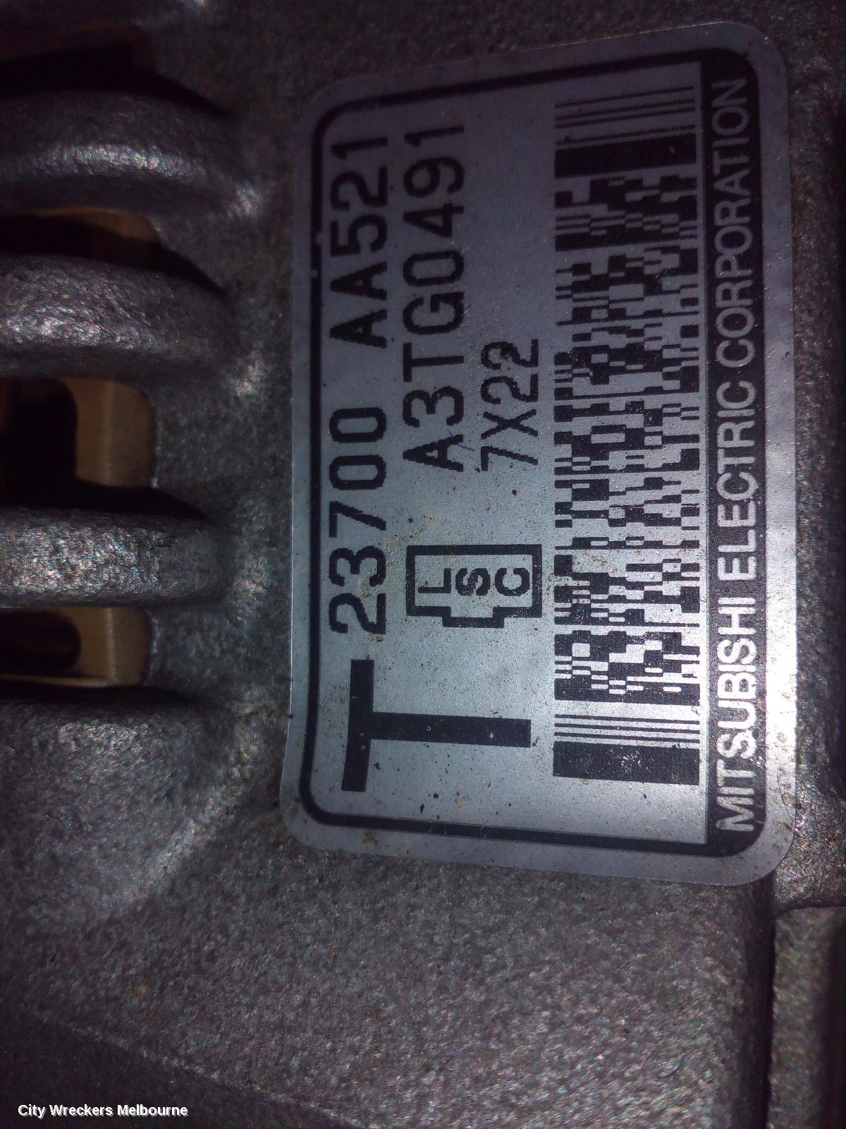 SUBARU LIBERTY ALTERNATOR, PETROL, 2.5, EJ25, 4TH GEN, 09/2003 - 08/2009 - Image 3