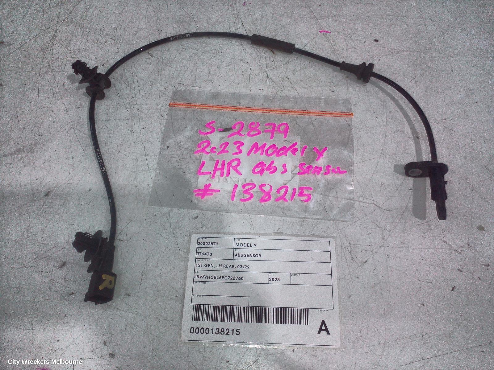 TESLA MODEL Y ABS SENSOR, 1ST GEN, LH REAR, 03/2022 ONWARDS - Image 2