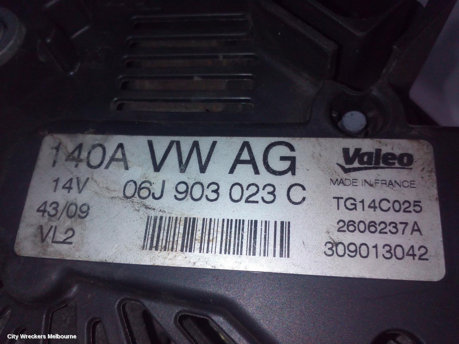 VOLKSWAGEN TIGUAN ALTERNATOR, PETROL, 2.0, VALEO, 5N, 05/2008 - 08/2016 - Image 2