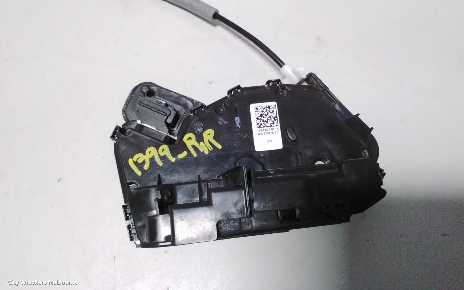 VOLKSWAGEN TIGUAN DOOR/BOOT/GATE LOCK, RIGHT REAR DOOR LOCK, 5NA, 06/2016 ONWARDS - Image 2